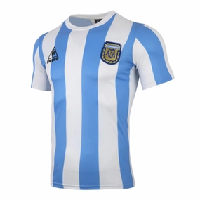 1986 Argentina Home Jersey Non Restrictive Cuffing