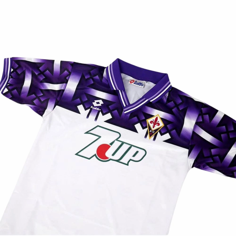 1992/93 Fiorentina Away Jersey Kids Retro Contoured Side Panels