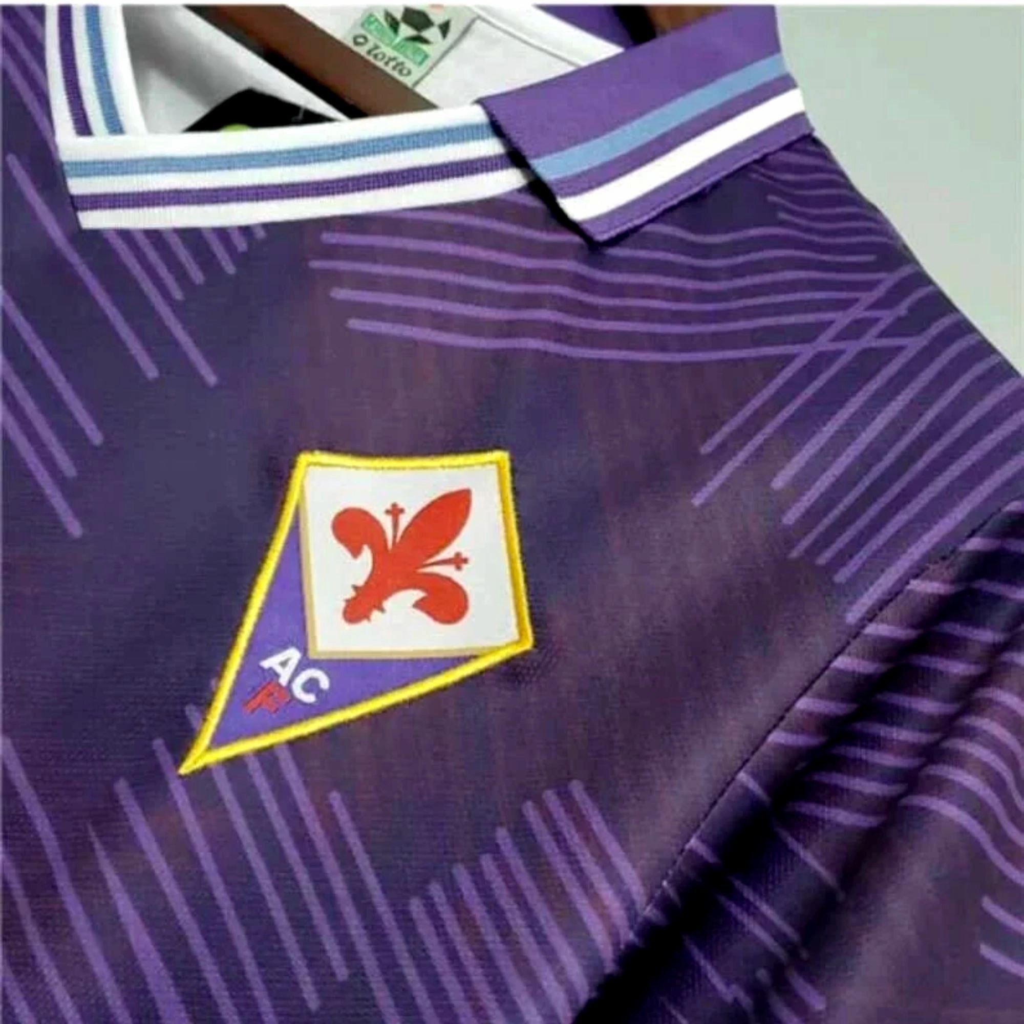 Micro Perforated Ventilation 1992/93 Fiorentina Home Jersey