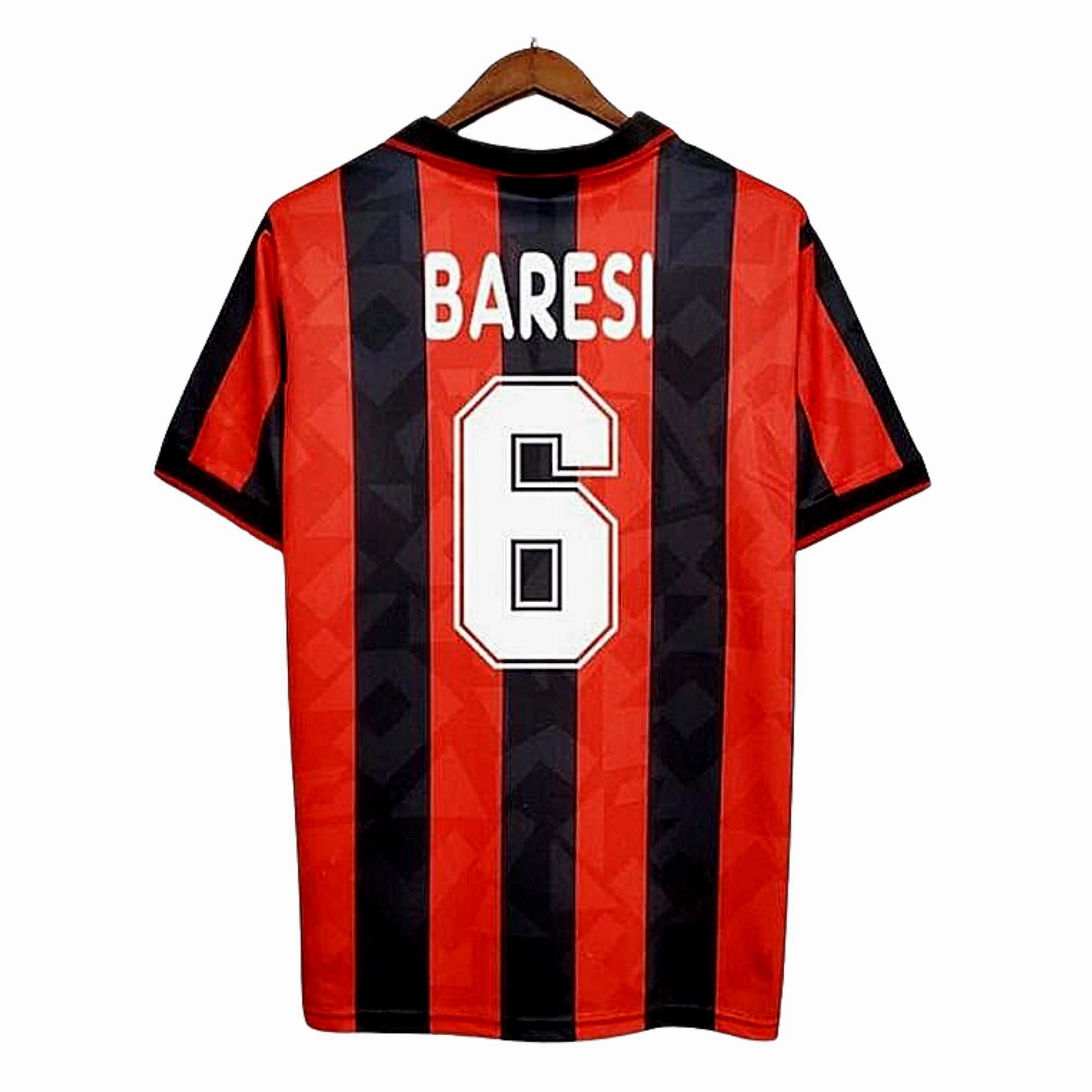 Low Bulk Material 1993/94 AC Milan Home Jersey Baresi #6