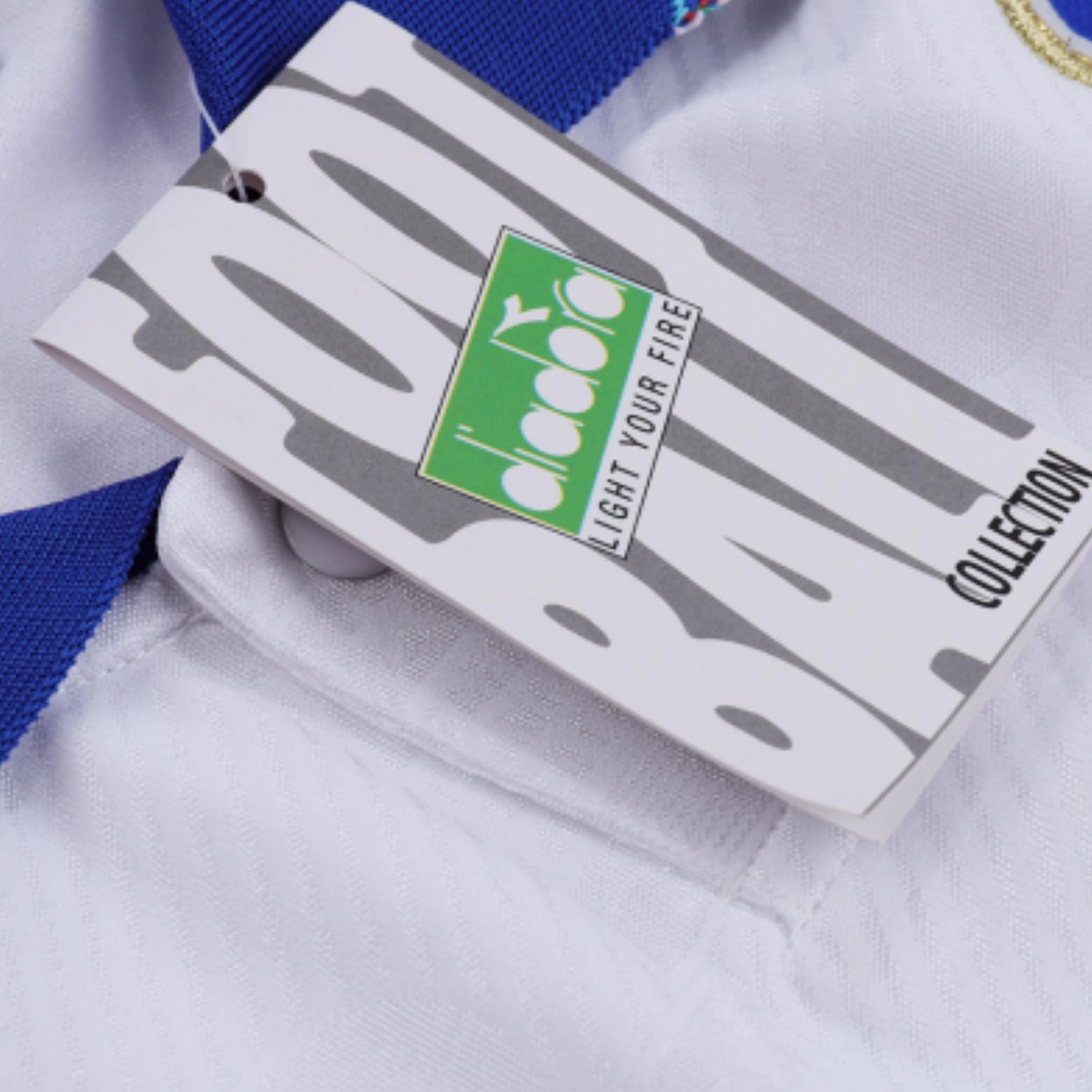 1994/95 Italy Away Jersey Maldini #5 Irregularity Balanced Weave Tubular Body Mapping