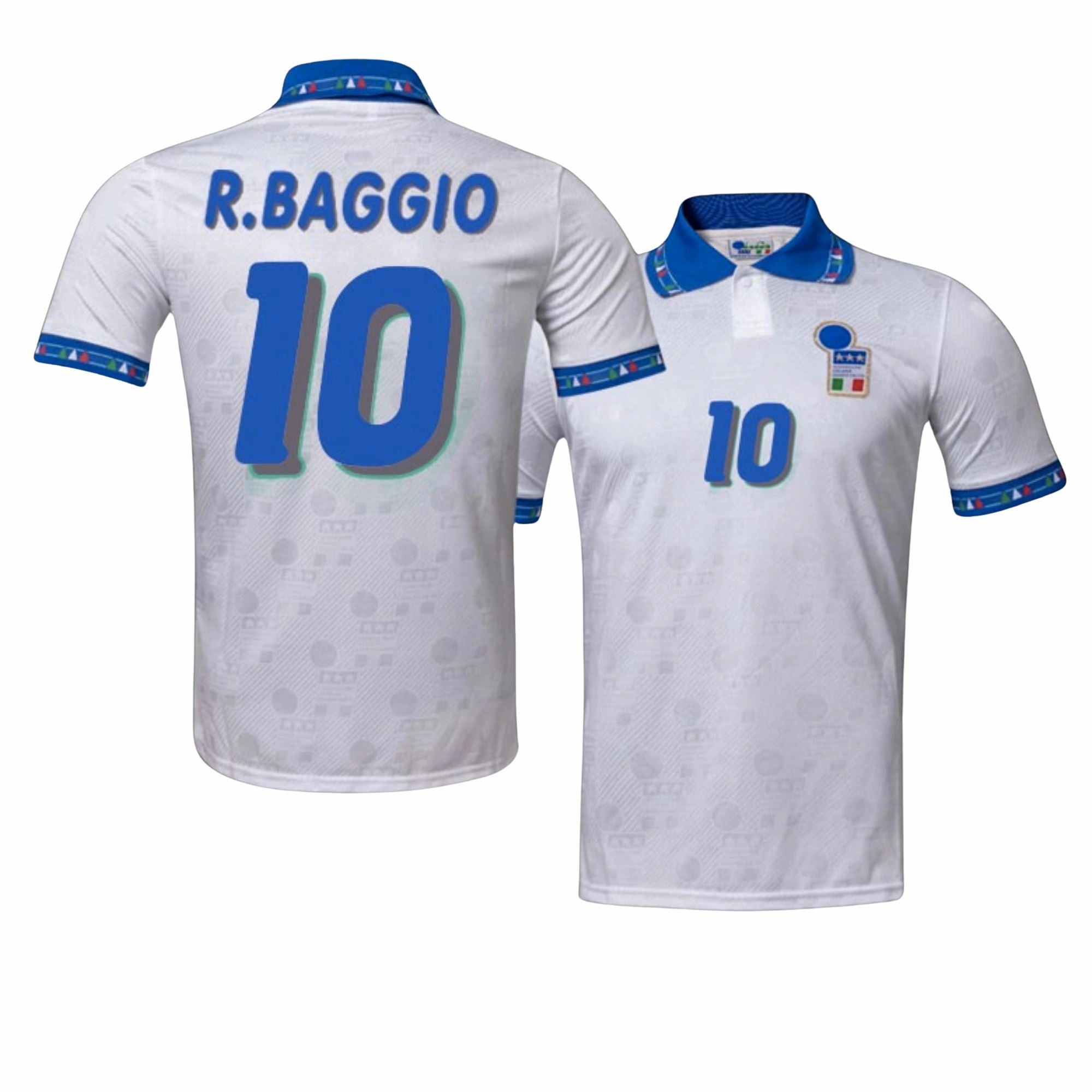Low Profile Drop Shoulder 1994/95 Italy Away Jersey Roberto Baggio #10