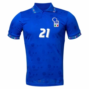 Wrinkle Resistant Weave 1994/95 Italy Home Jersey Zola #21