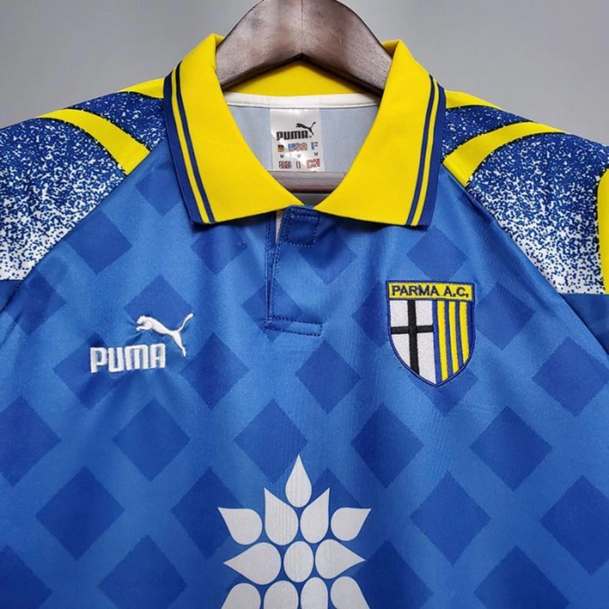 Advanced Sweat Wicking Biodegradable Synthetic Fibers 1995/97 Parma Away Jersey
