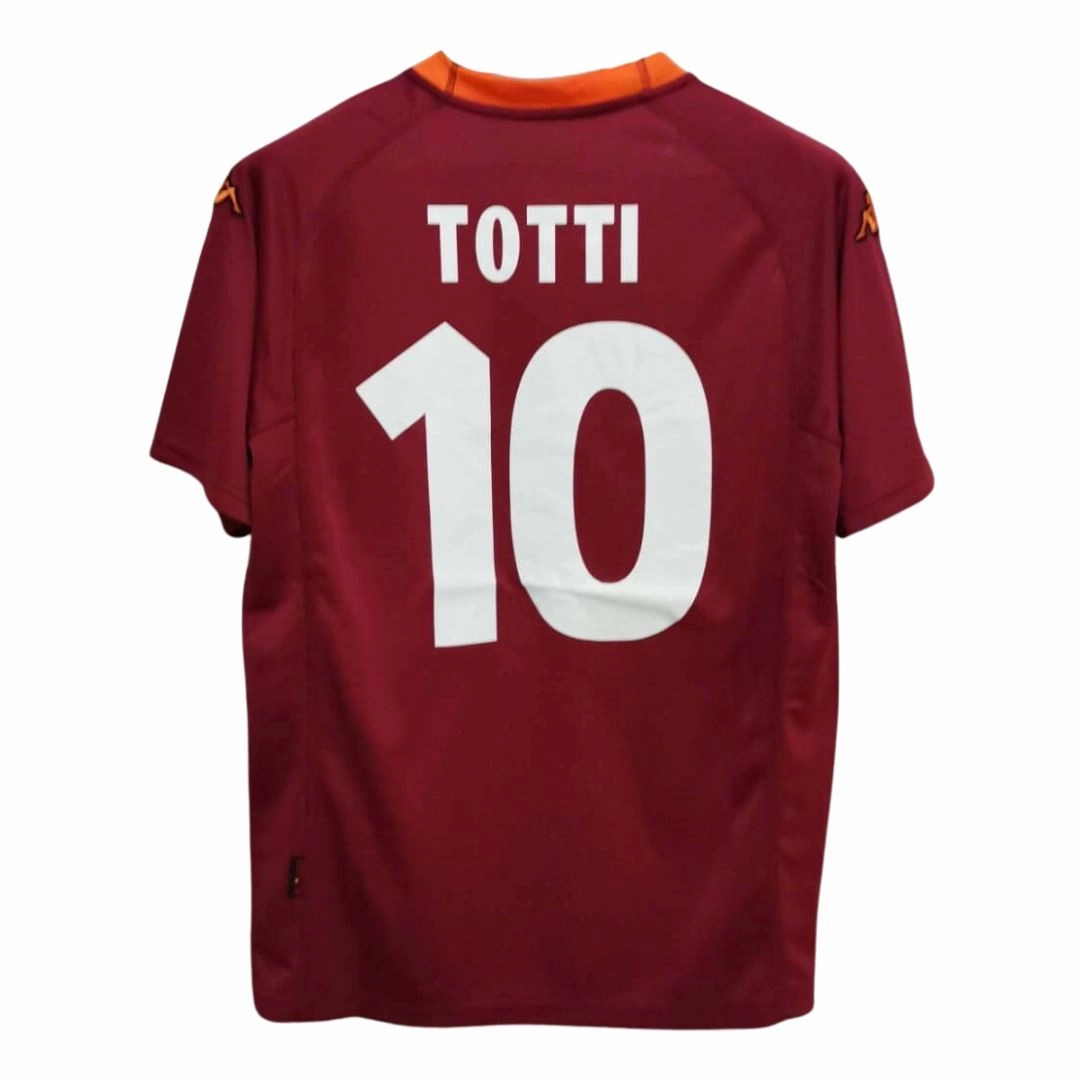 2000/01 AS Roma Home Jersey Dynamic Movement Adaptation Sporty Gear