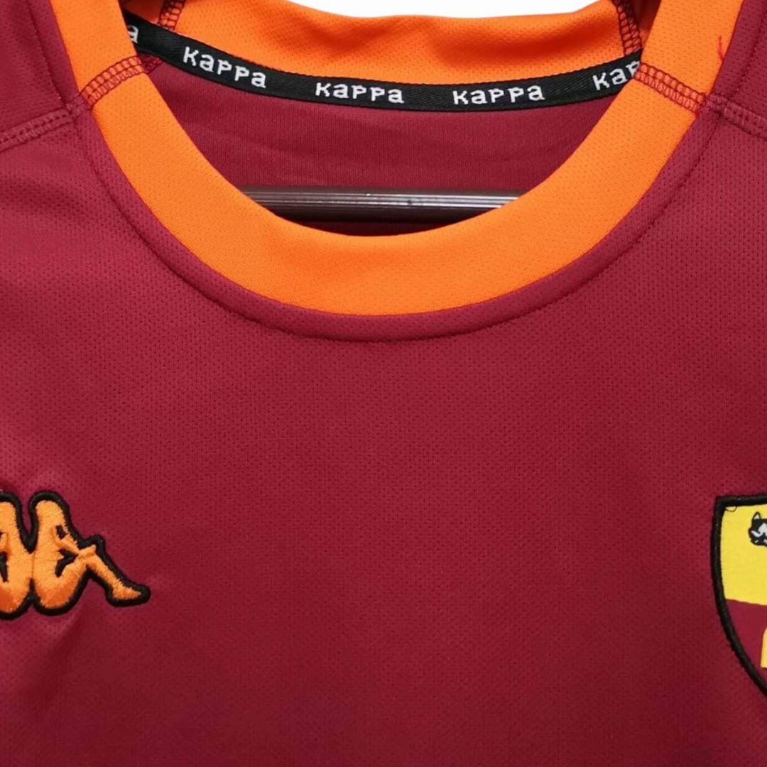 2000/01 AS Roma Home Jersey Adjustable Drop Tail Casual Performance