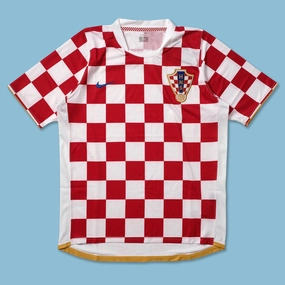Raglan Sleeve Design Yarn Dyed Fabric 2006 Nike Croatia Jersey