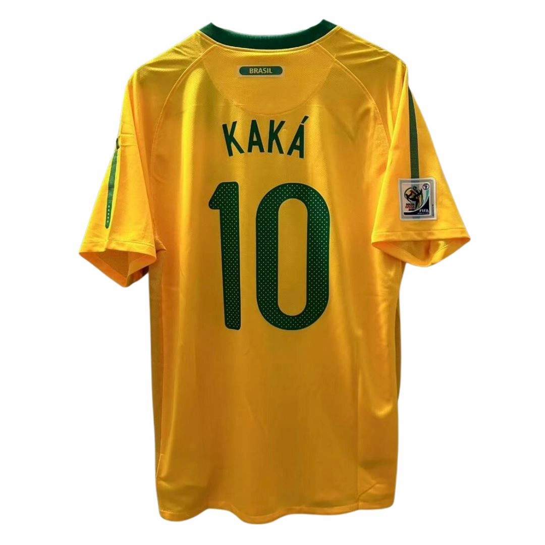 Sublimated Design Training Wear 2010 Brazil Home Jersey Kaka 10
