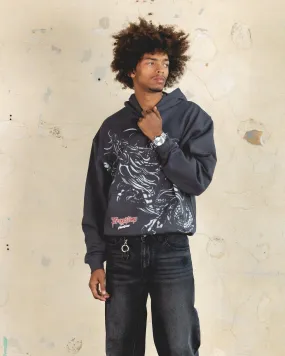 Chic Style 404 Dragon Hoodie Charcoal