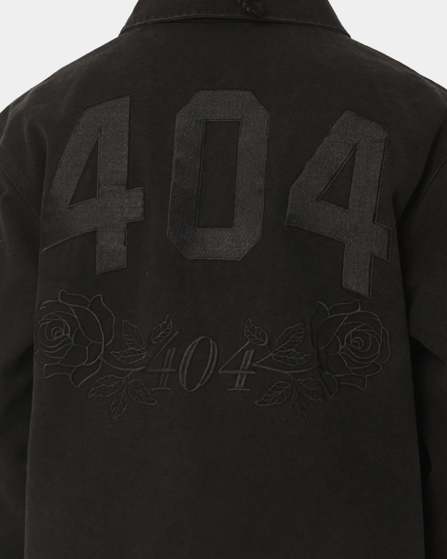 404 Florence Work Jacket Vintage Black Hook and loop fasteners