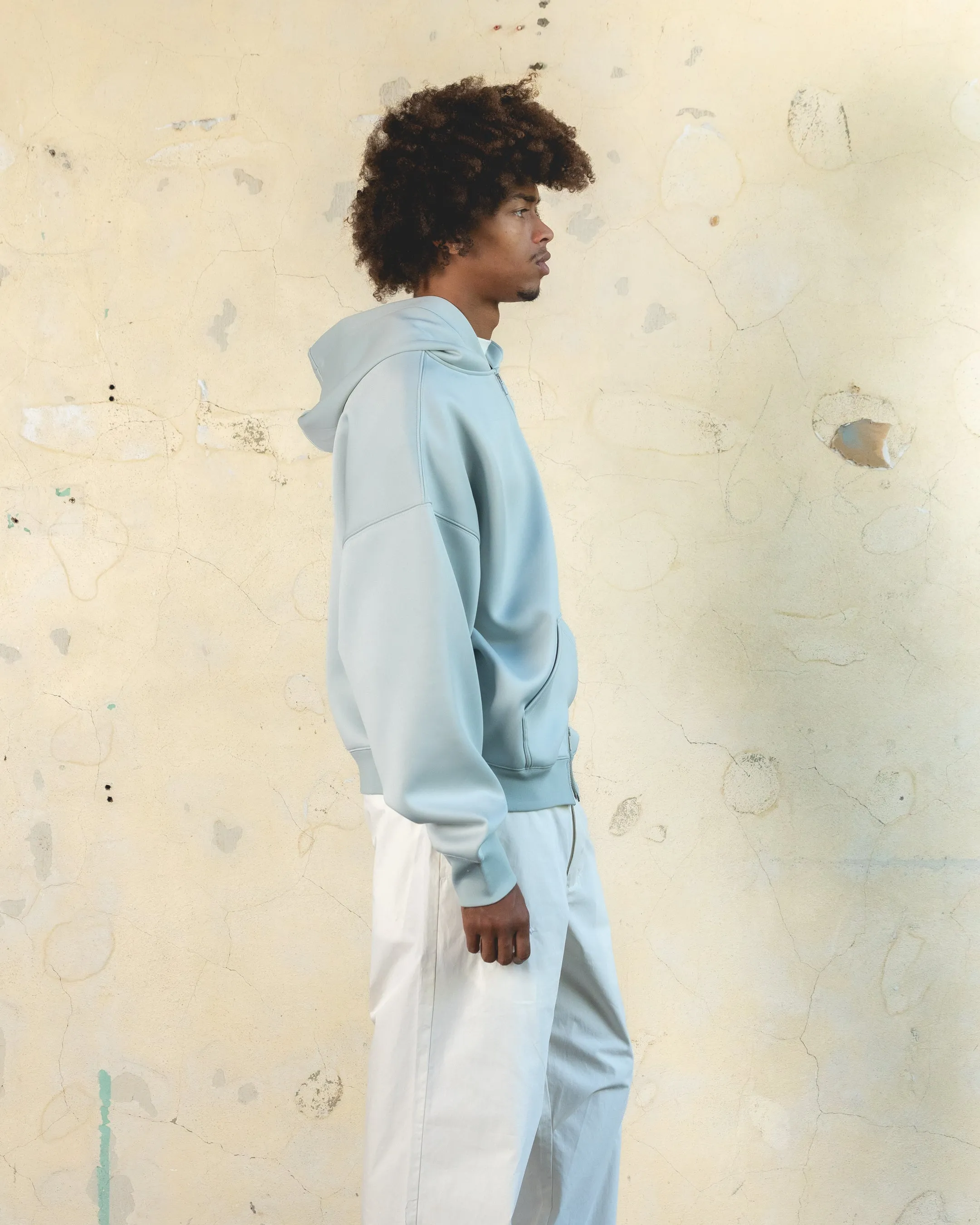 slim fit Zippered Closure 404 Function Zip Hoodie Sage