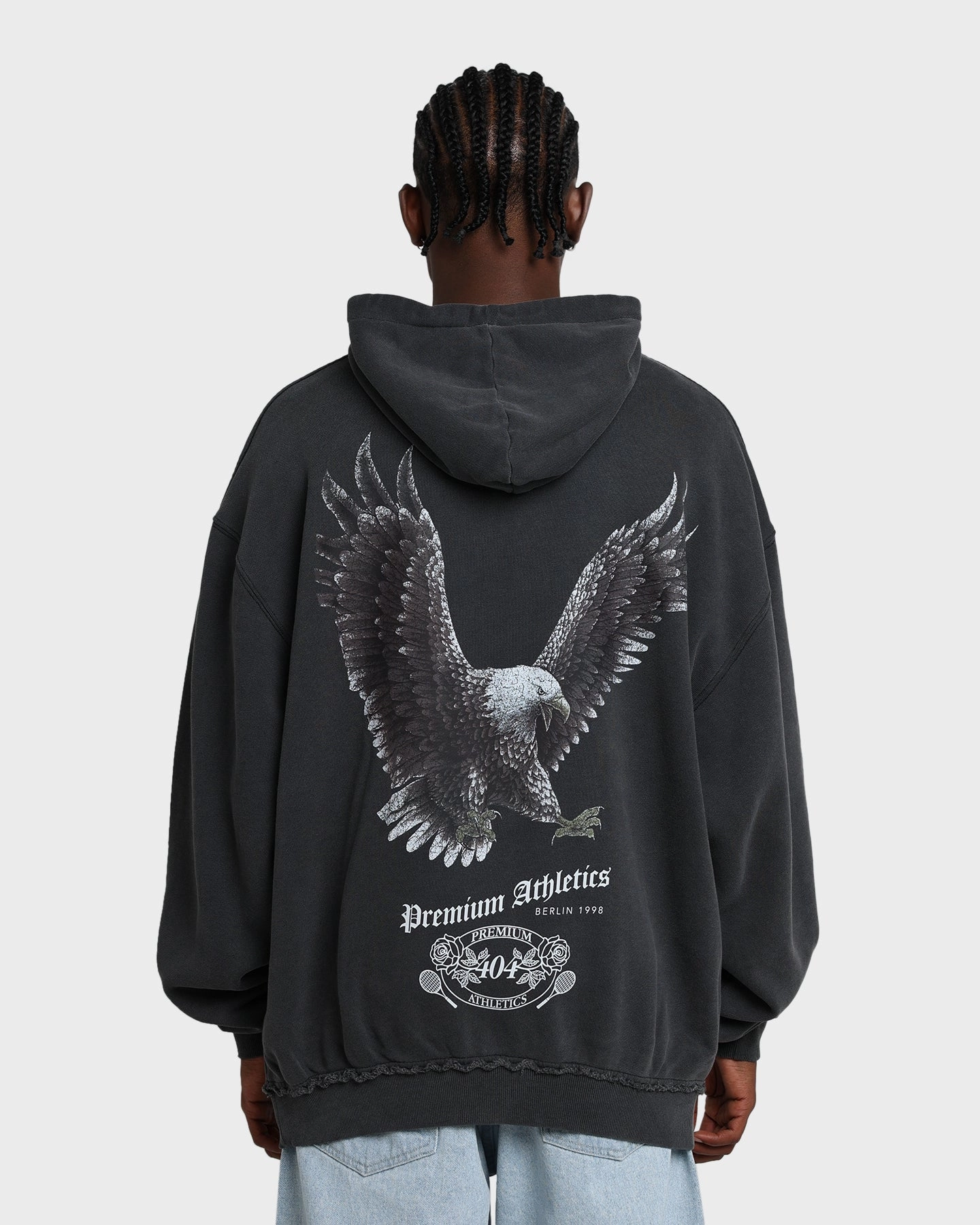Defy 404 Flight Vintage Hoodie Charcoal