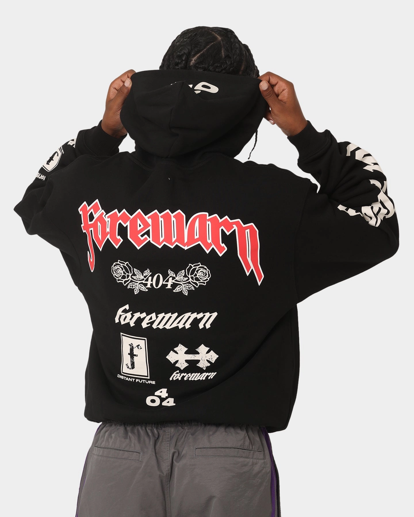 404 Forewarn Hoodie Black Waterproof Outer Layer