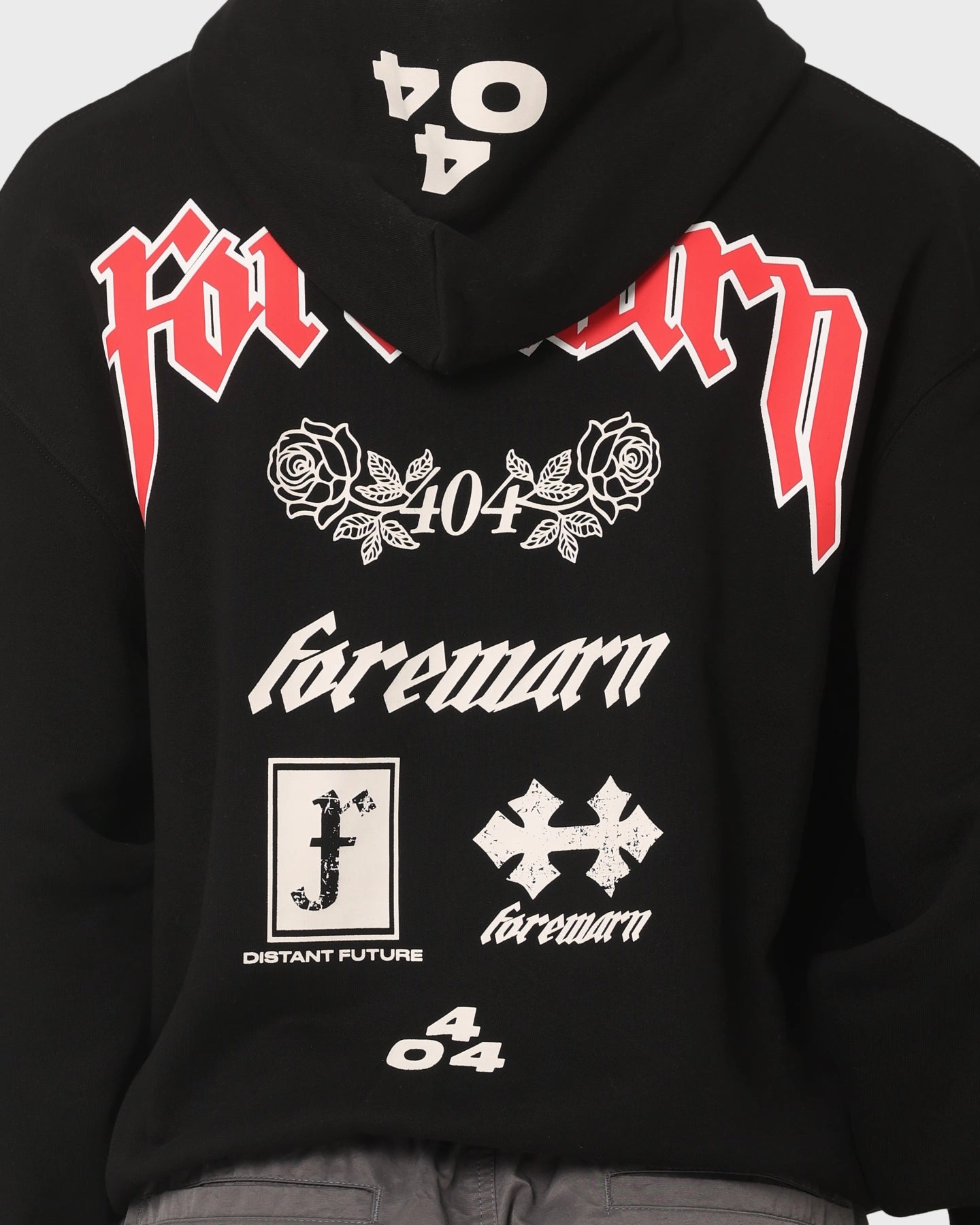 404 Forewarn Hoodie Black WaterResistantCoating keepsake