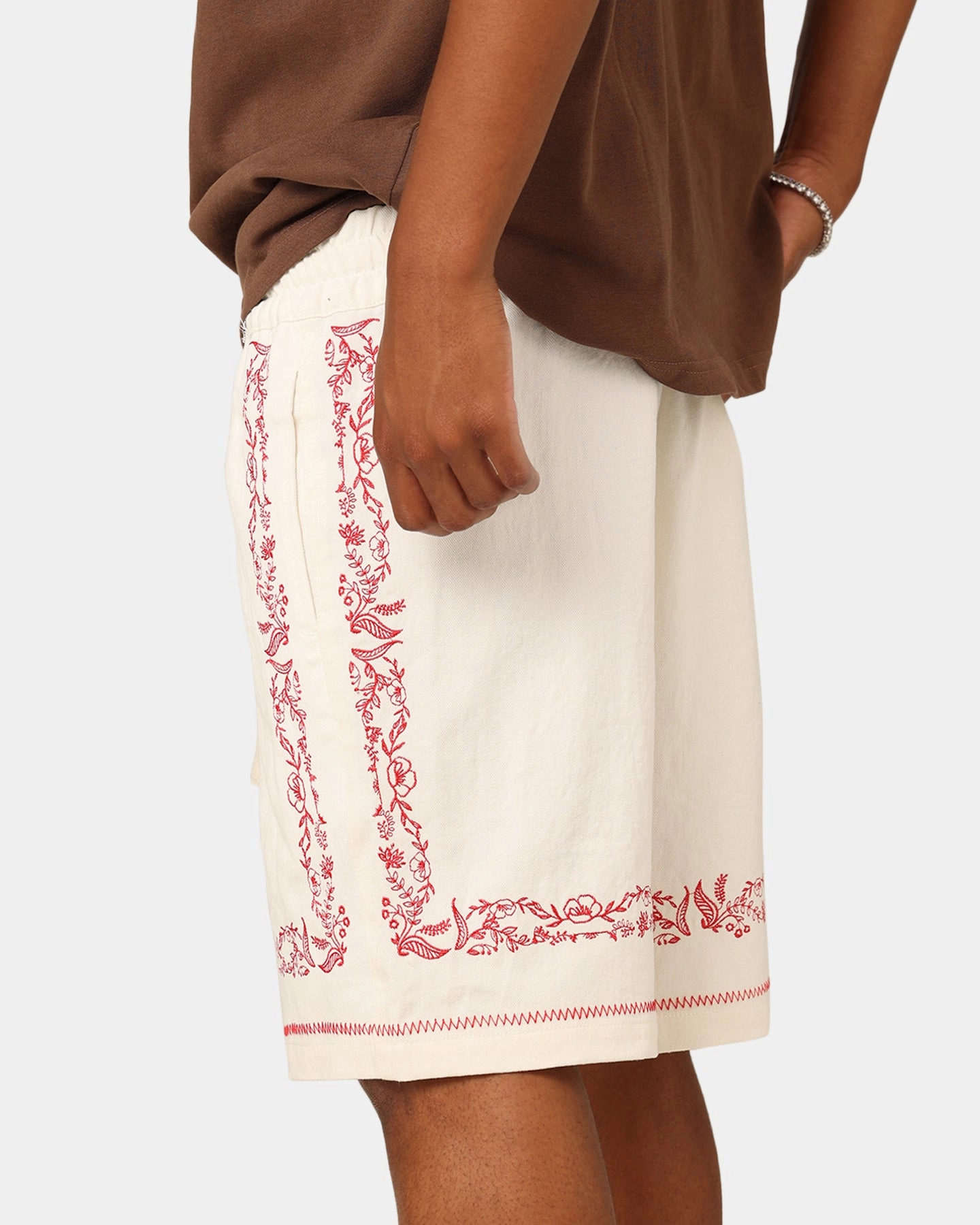 ReinforcedStressPoints Modern Design 404 Frontier Linen Blend Shorts Off White