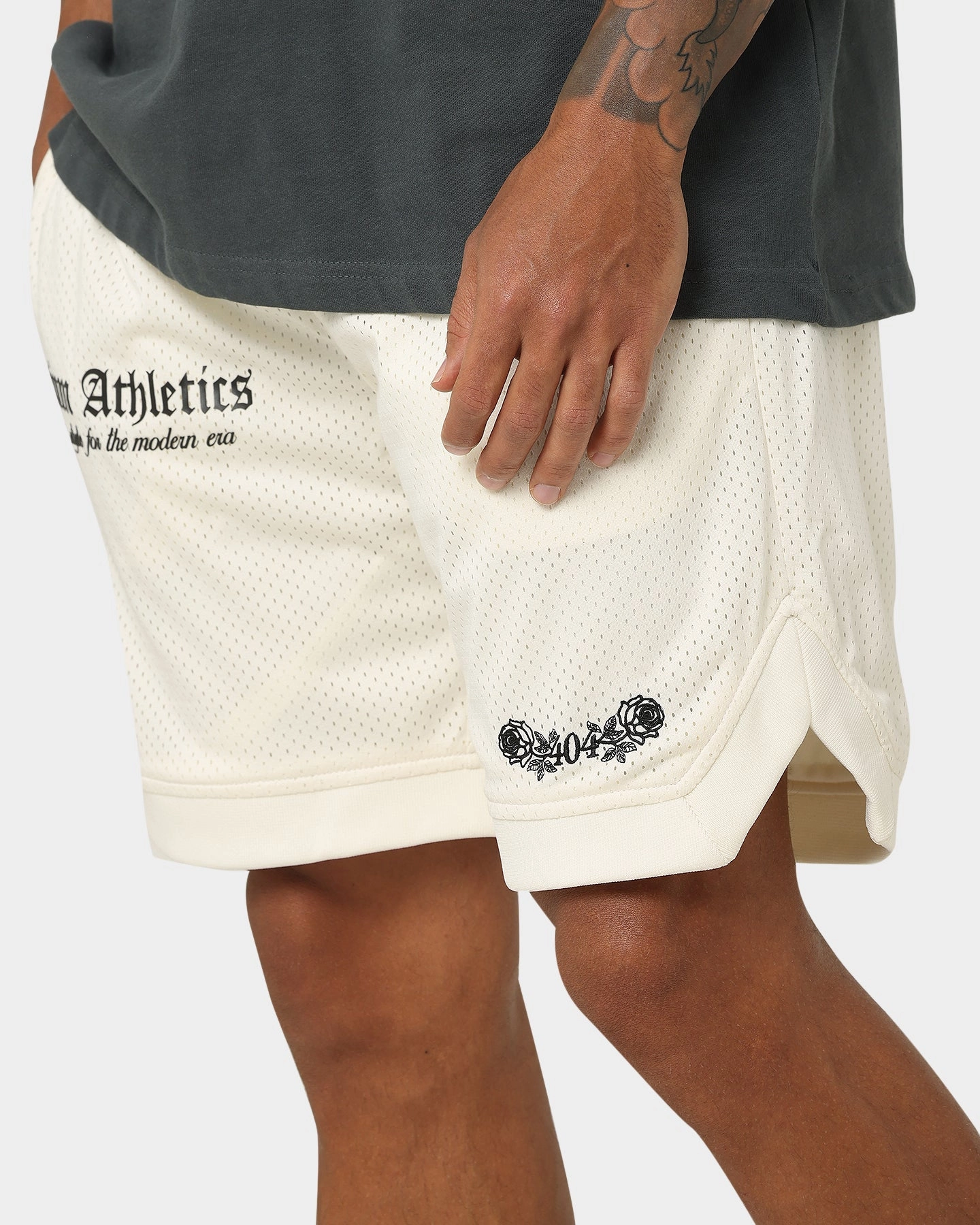 checked shorts Dynamic Flex Zones 404 Premium Athletics Basketball Shorts Off White