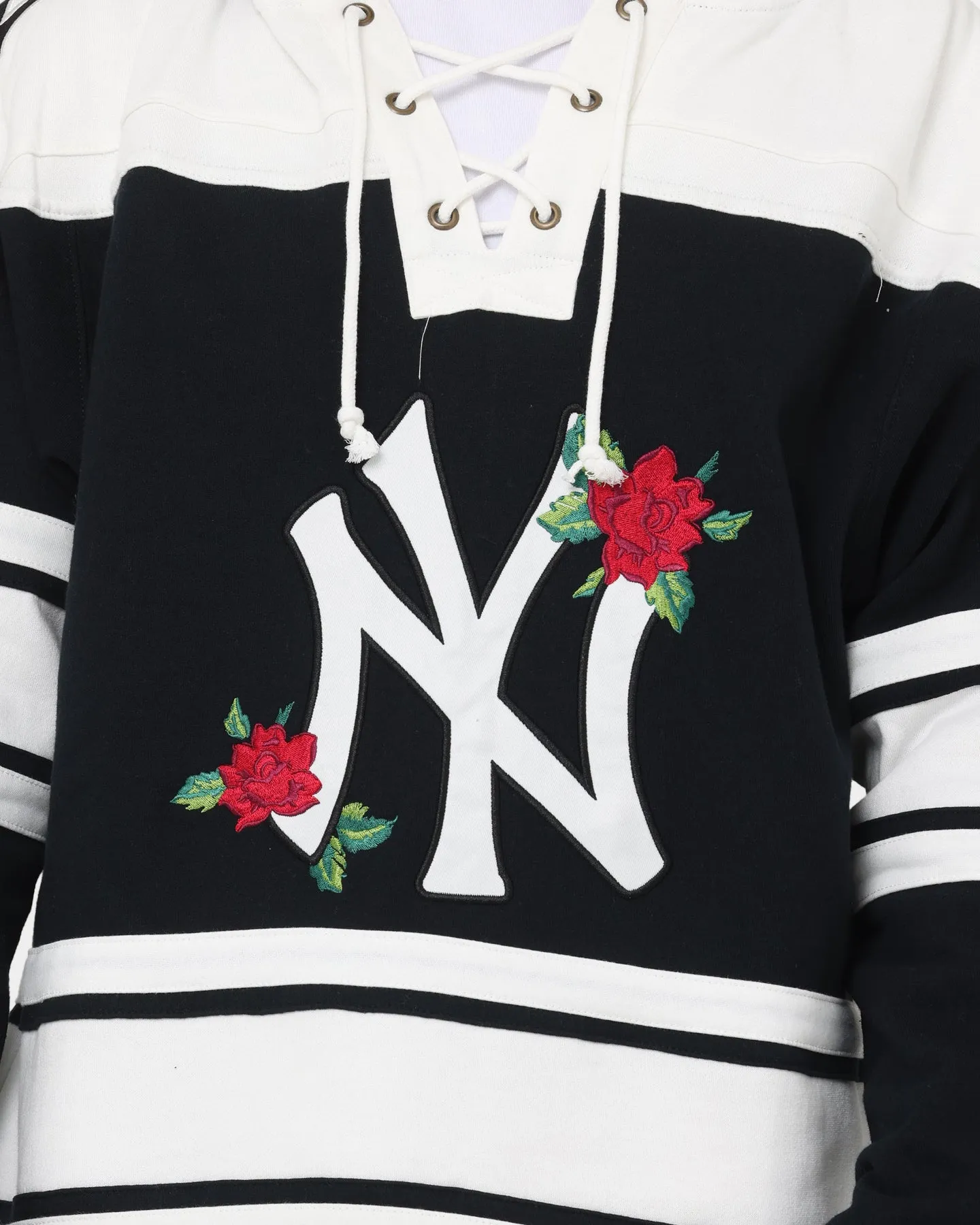 47 Brand New York Yankees Superior Lacer Hoodie Black Thermal regulation Water Resistant Shell