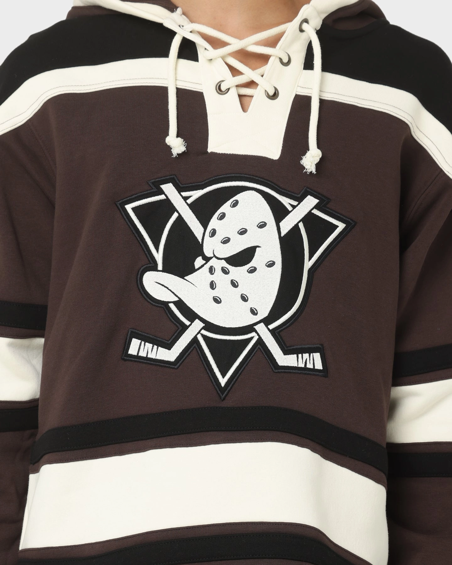 47 Brand Anaheim Ducks Superior Lacer Hoodie Brown Sport Edge