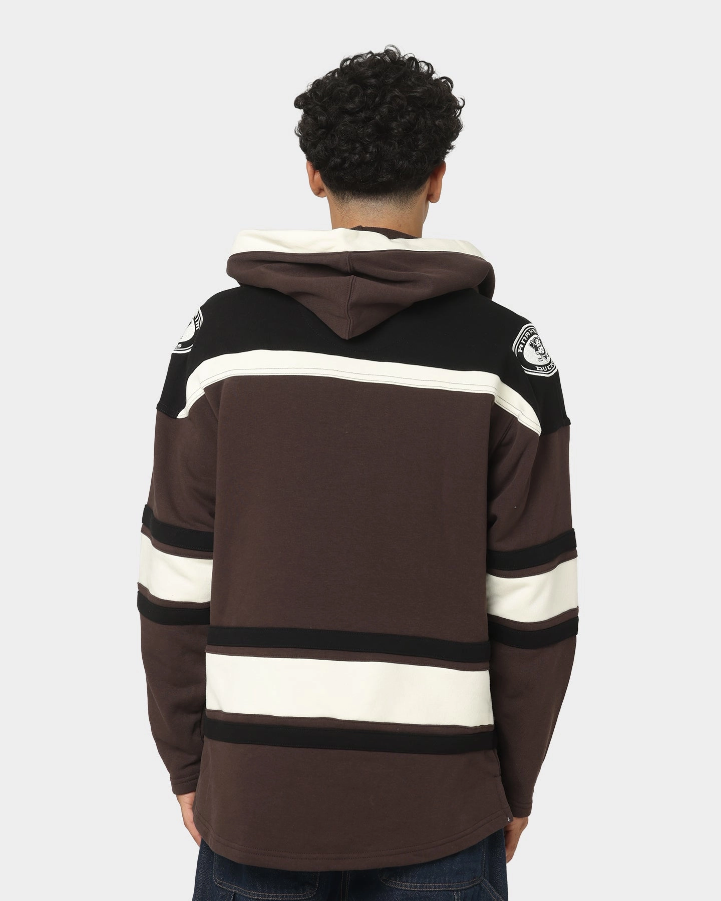 Confidence booster 47 Brand Anaheim Ducks Superior Lacer Hoodie Brown