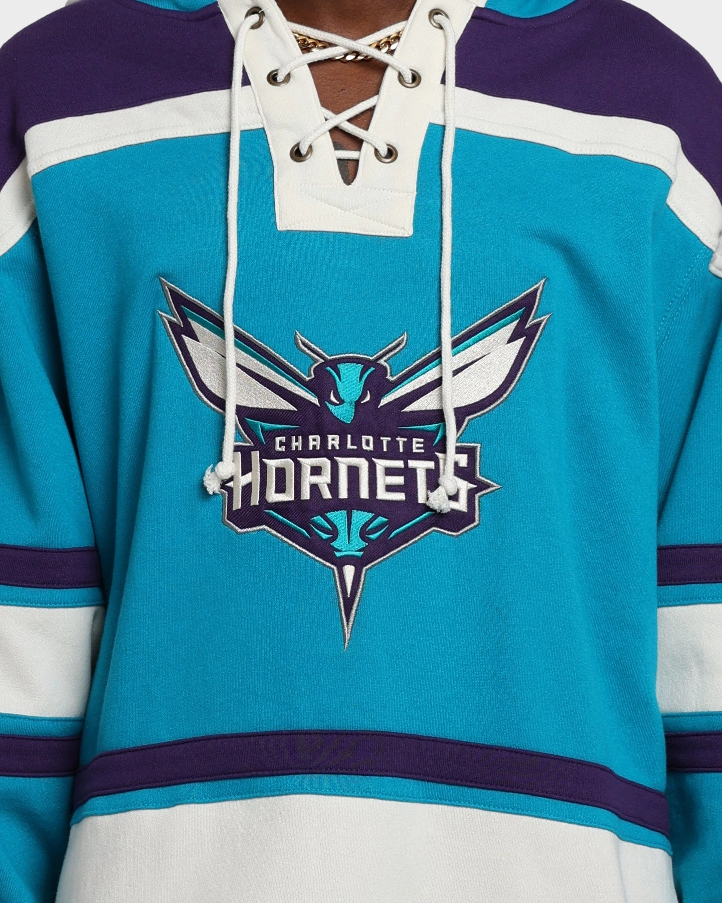 47 Brand Charlotte Hornets Superior Lacer Hoodie Neptune Standard
