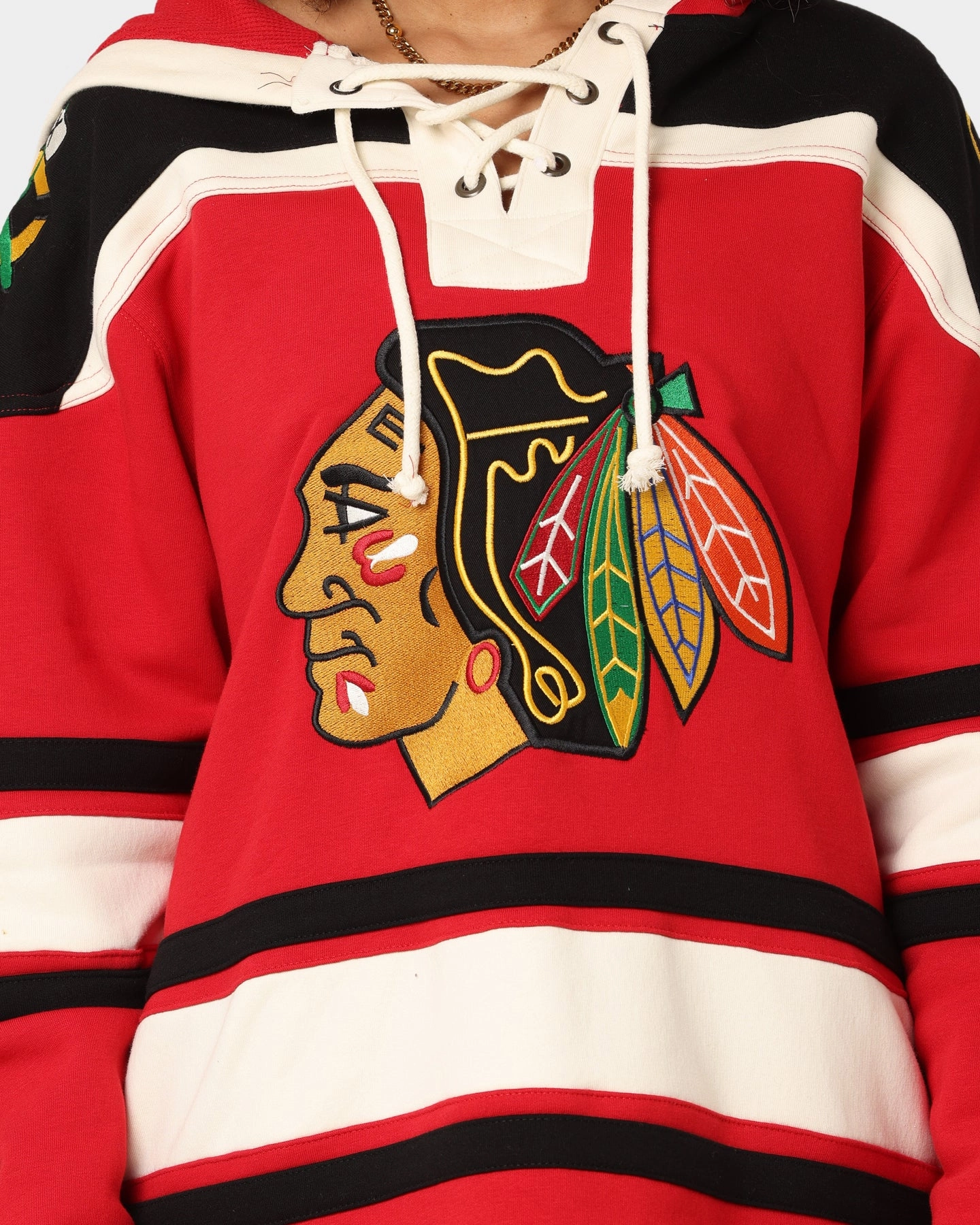 Event 47 Brand Chicago Blackhawks Superior Lacer Hoodie Red