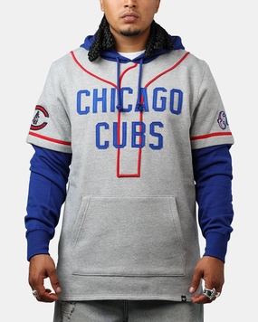 47 Brand Chicago Cubs Game Hoodie Grey/Blue Weekend Fit Check