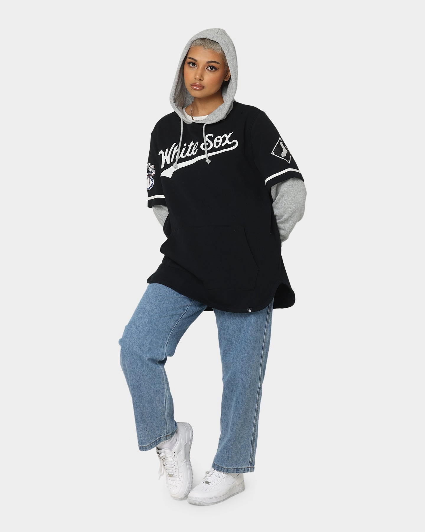 47 Brand Chicago White Sox Shortstop Hoodie Jet Black Stylish