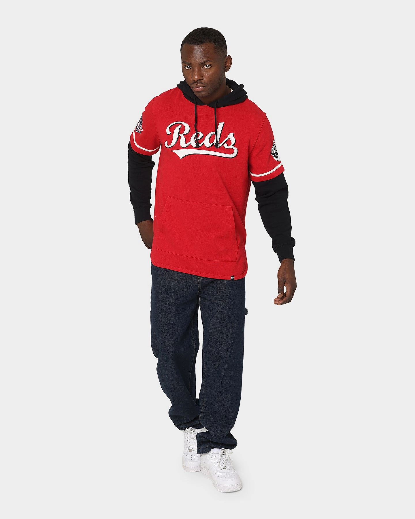 release Street Function 47 Brand Cincinnati Reds Shortstop Hoodie Red