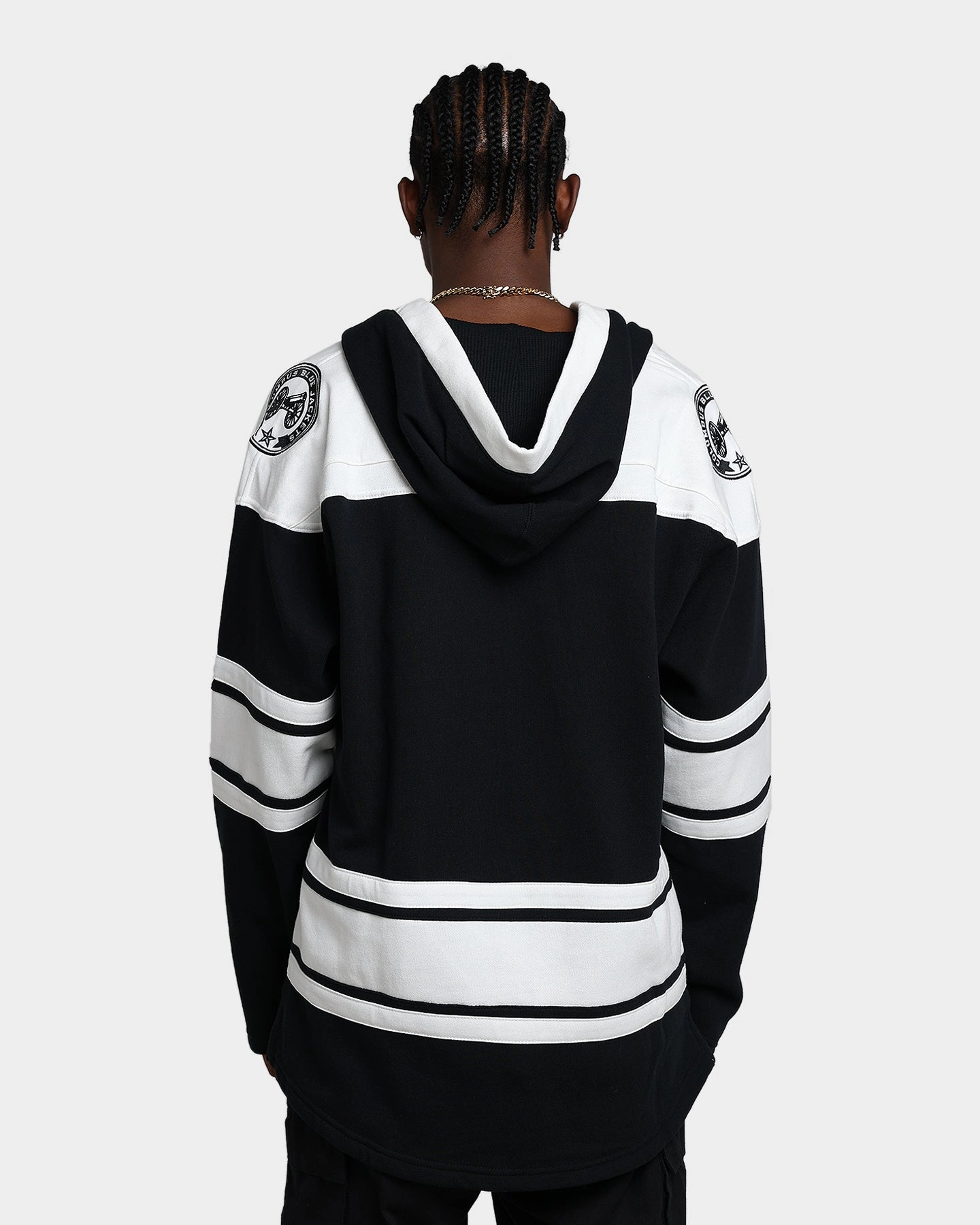 47 Brand Columbus Blue Jackets Superior Lacer Hoodie Jet Black layering option