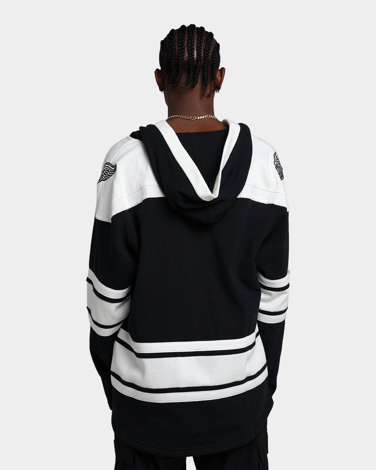 Heat Retention Technology High-Performance Jacket 47 Brand Detroit Red Wings Superior Lacer Hoodie Jet Black