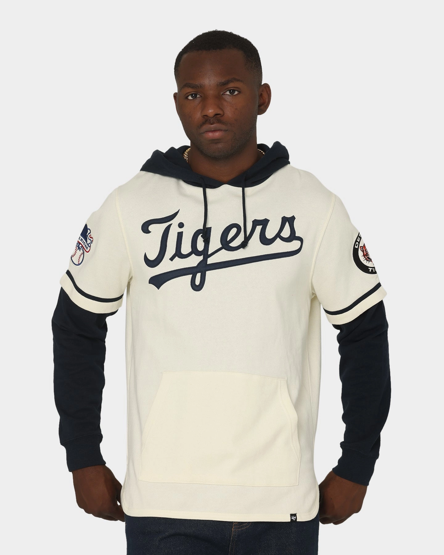 47 Brand Detroit Tigers Shortstop Hoodie Cream Recommend hunting