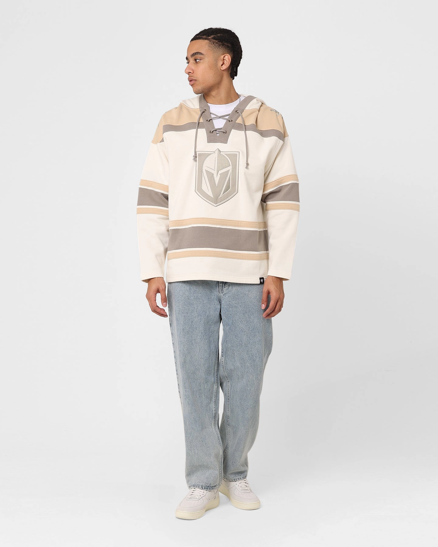 suitable for city tours Solid 47 Brand Las Vegas Knights Superior Lacer Hoodie Cream/Khaki
