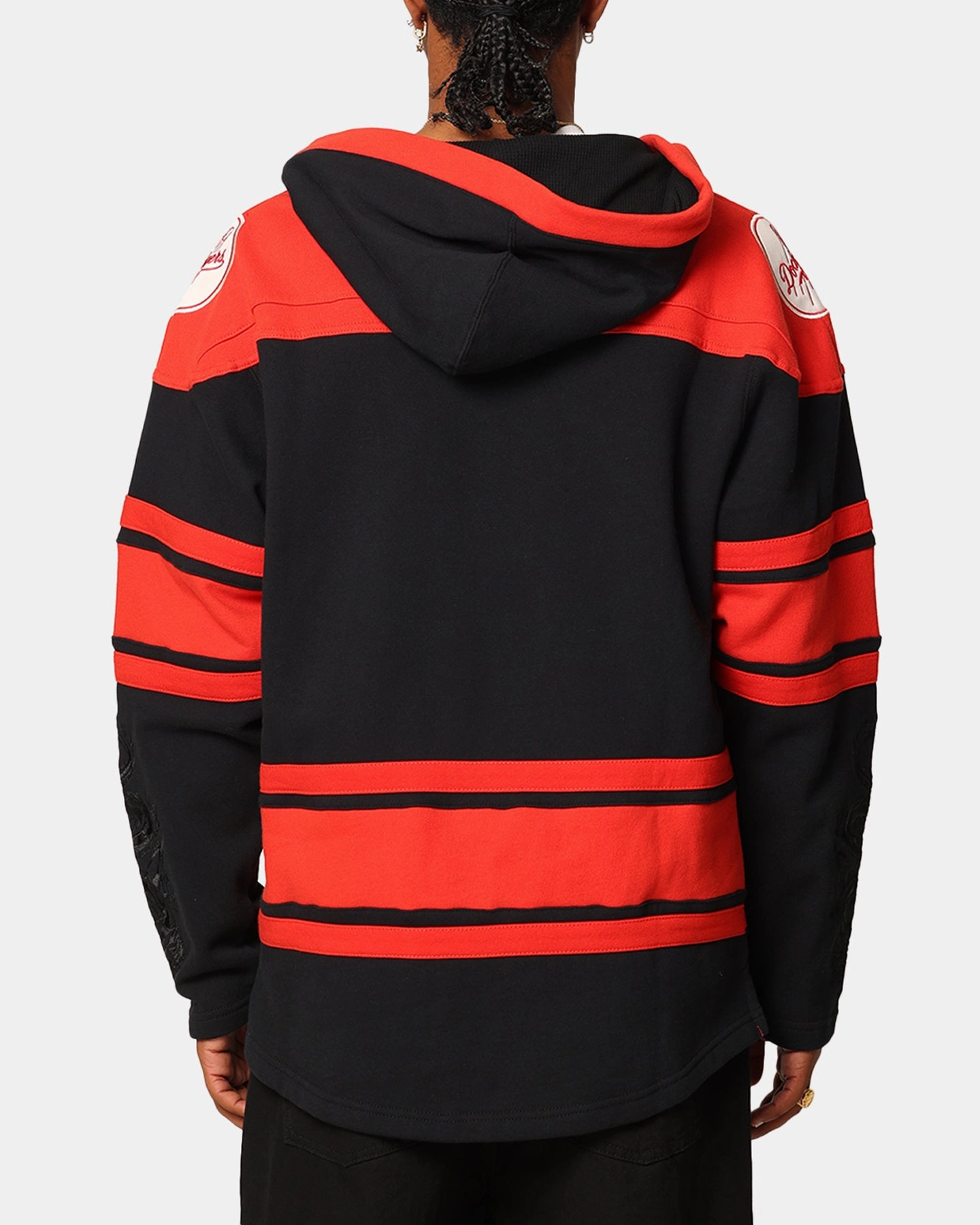 GloveFriendly Cuff Design second - hand 47 Brand Los Angeles Dodgers 'Year Of The Dragon' Lacer Hoodie Jet Black