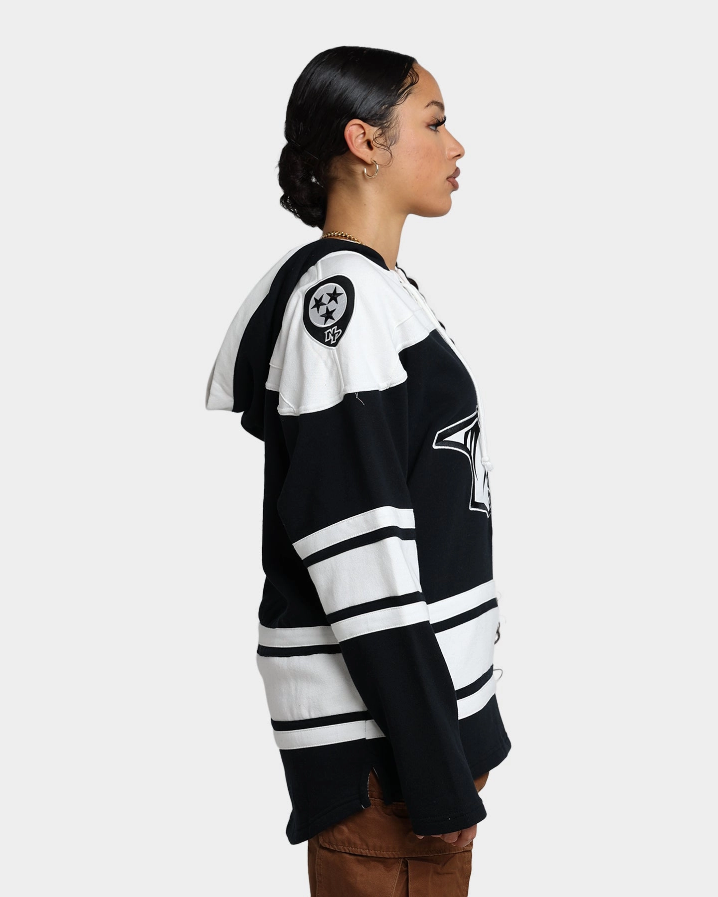 47 Brand Nashville Predators Superior Lacer Hoodie Jet Black Chemistry Trophy