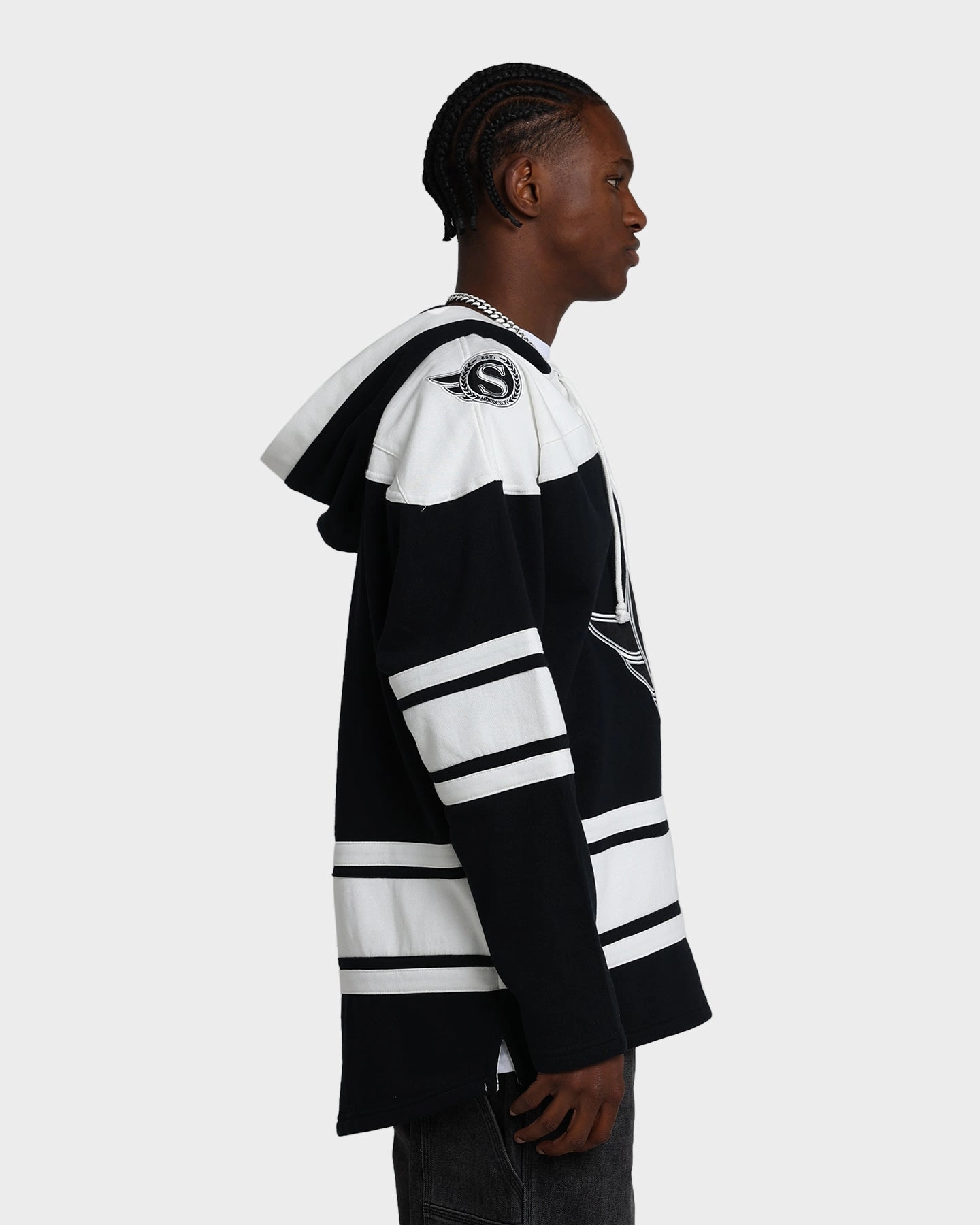 Reflective Piping 47 Brand Ottawa Senators Superior Lacer Hoodie Jet Black