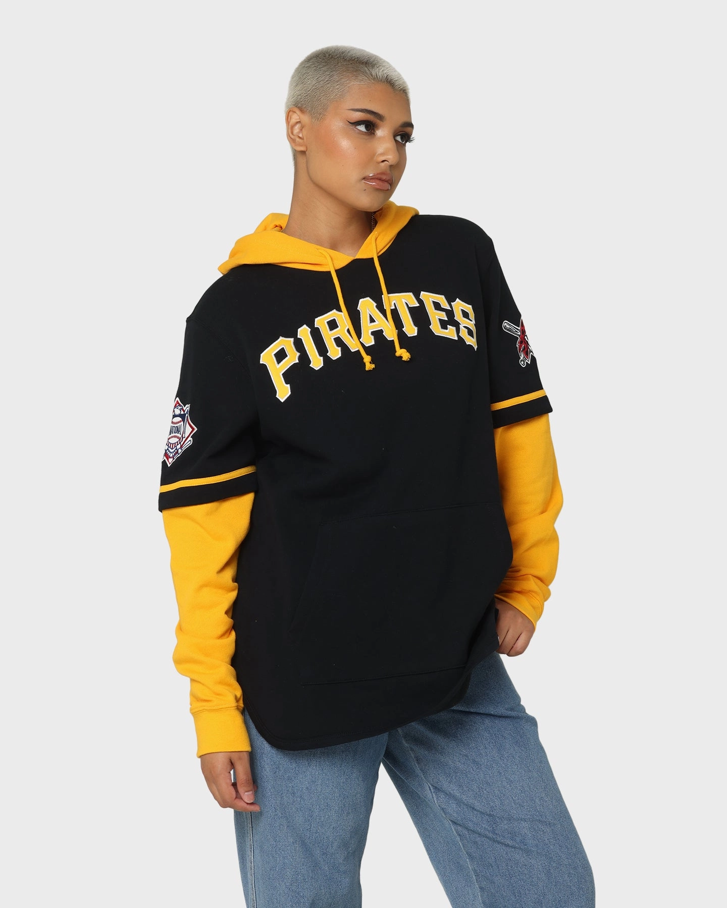 47 Brand Pittsburg Pirates Shortstop Hoodie Jet Black Reward Influence