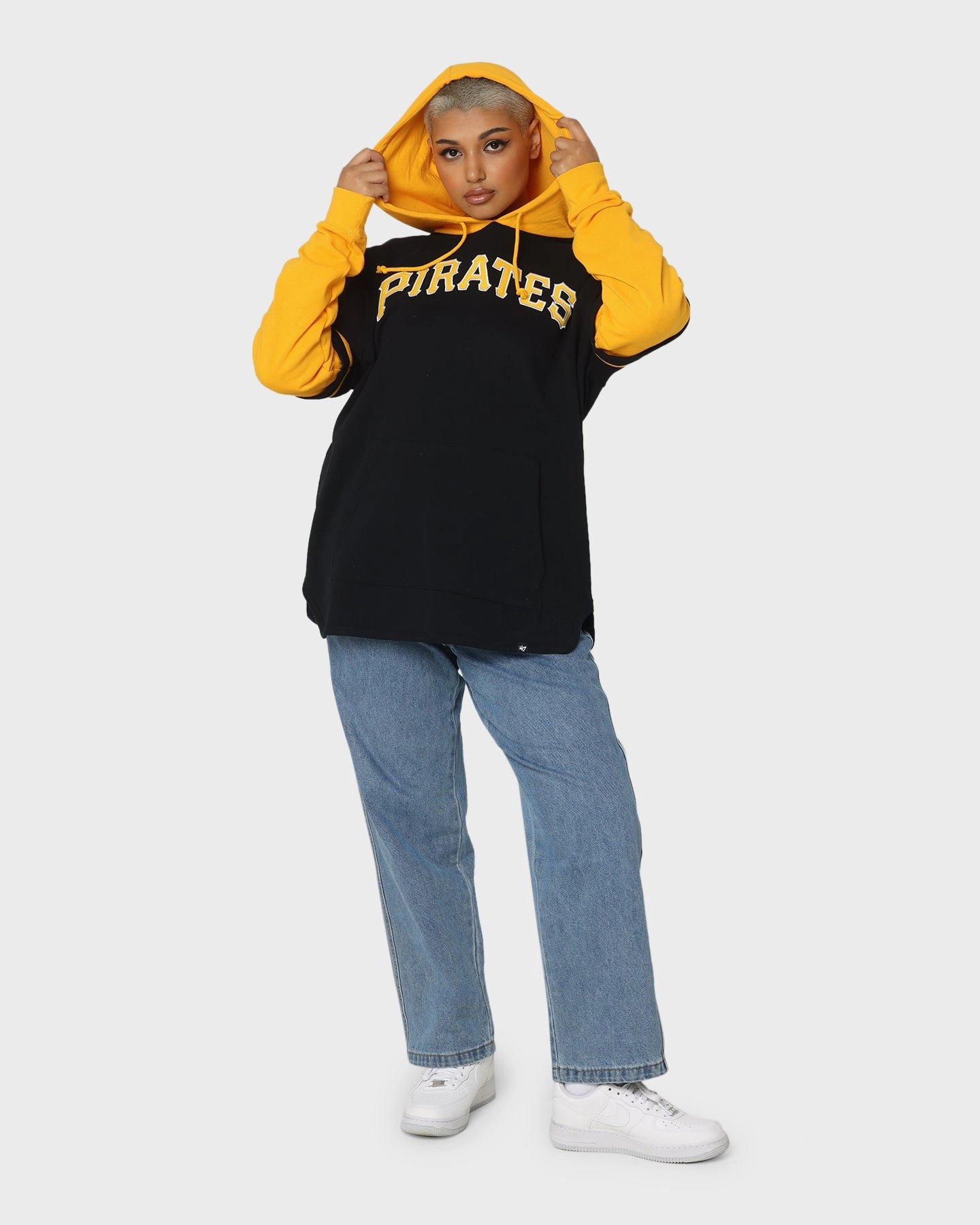 Seamless construction 47 Brand Pittsburg Pirates Shortstop Hoodie Jet Black