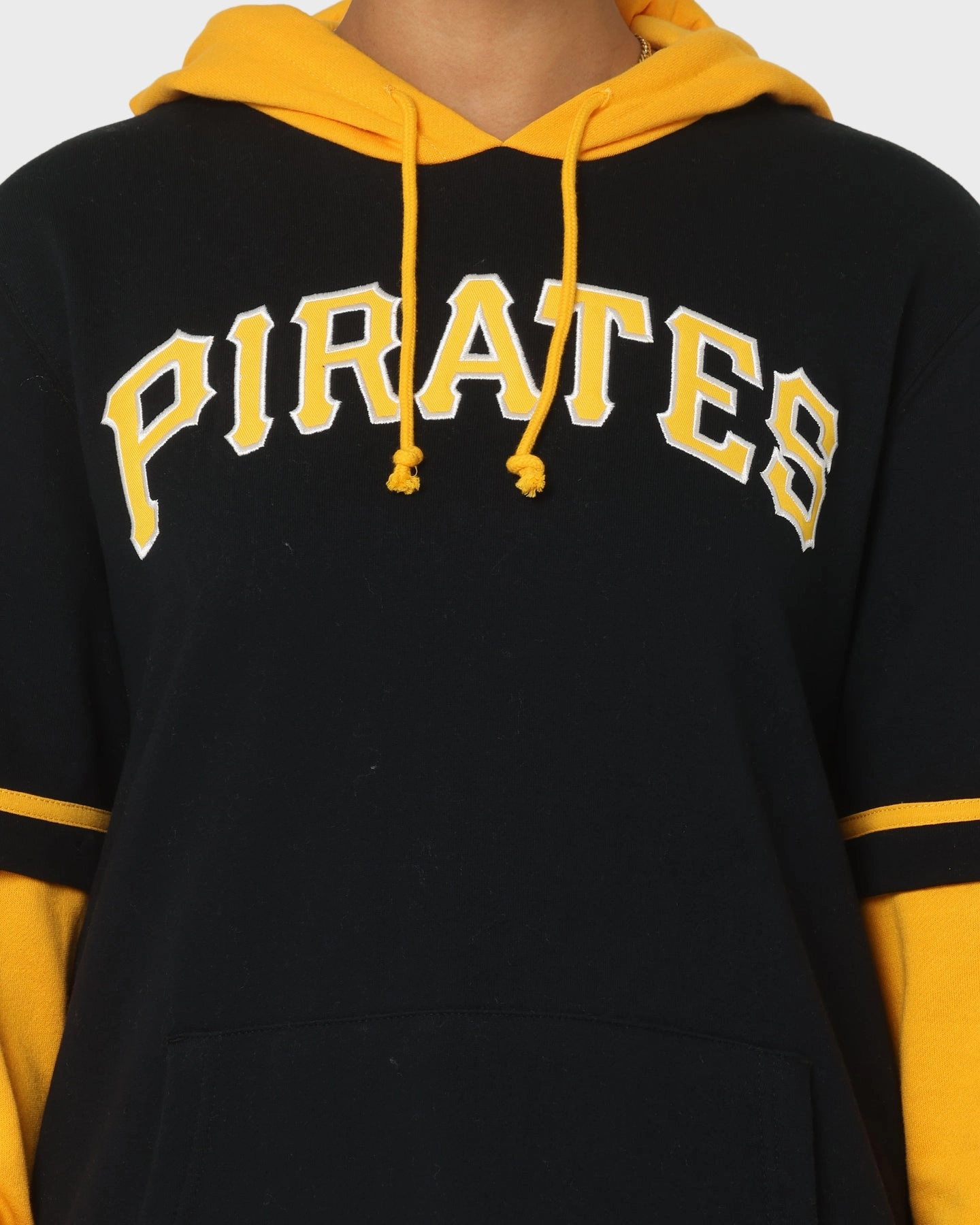 Ergonomic Shoulder Design 47 Brand Pittsburg Pirates Shortstop Hoodie Jet Black