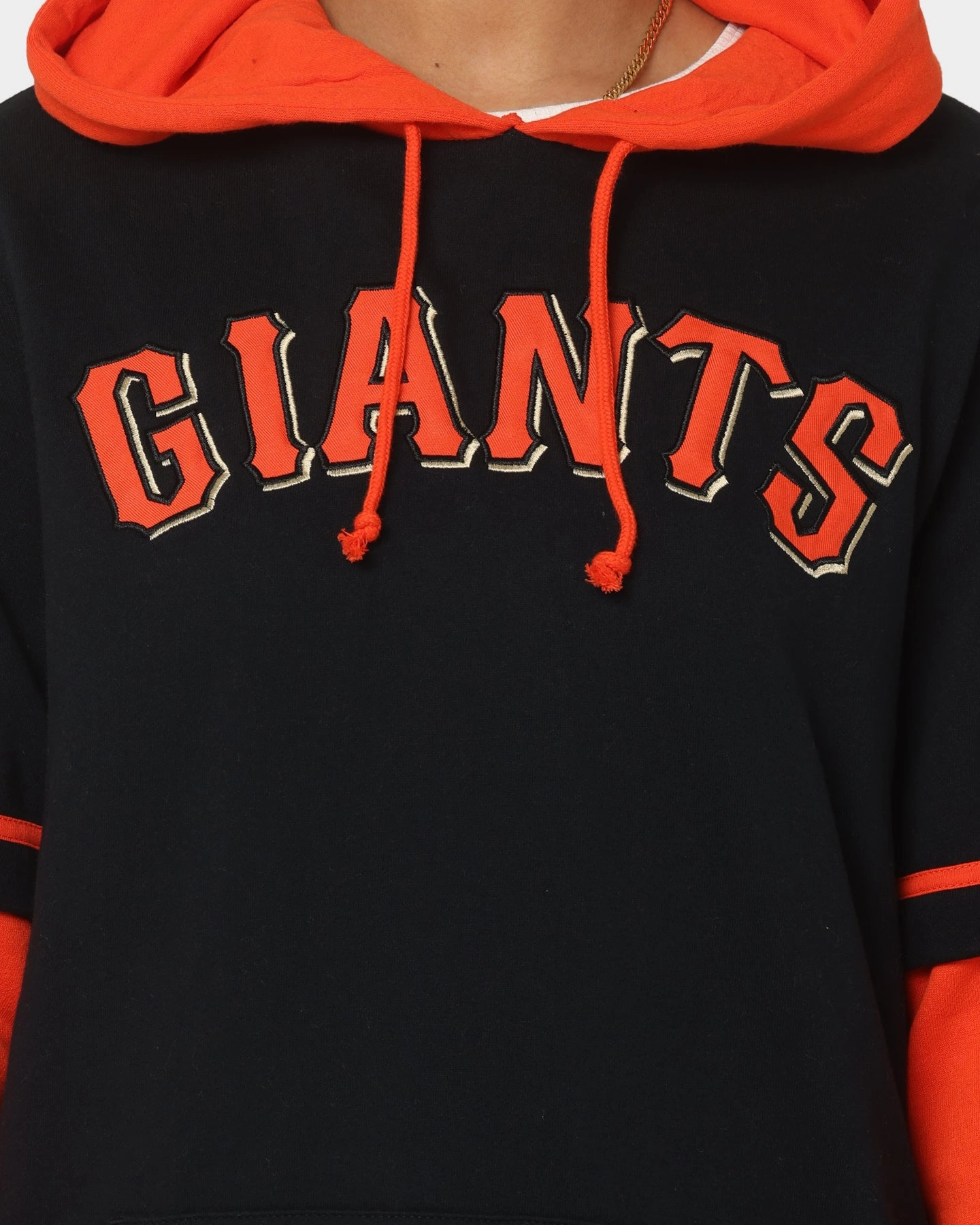 47 Brand San Francisco Giants Shortstop Hoodie Jet Black Seasonal Function UltraThinLayer