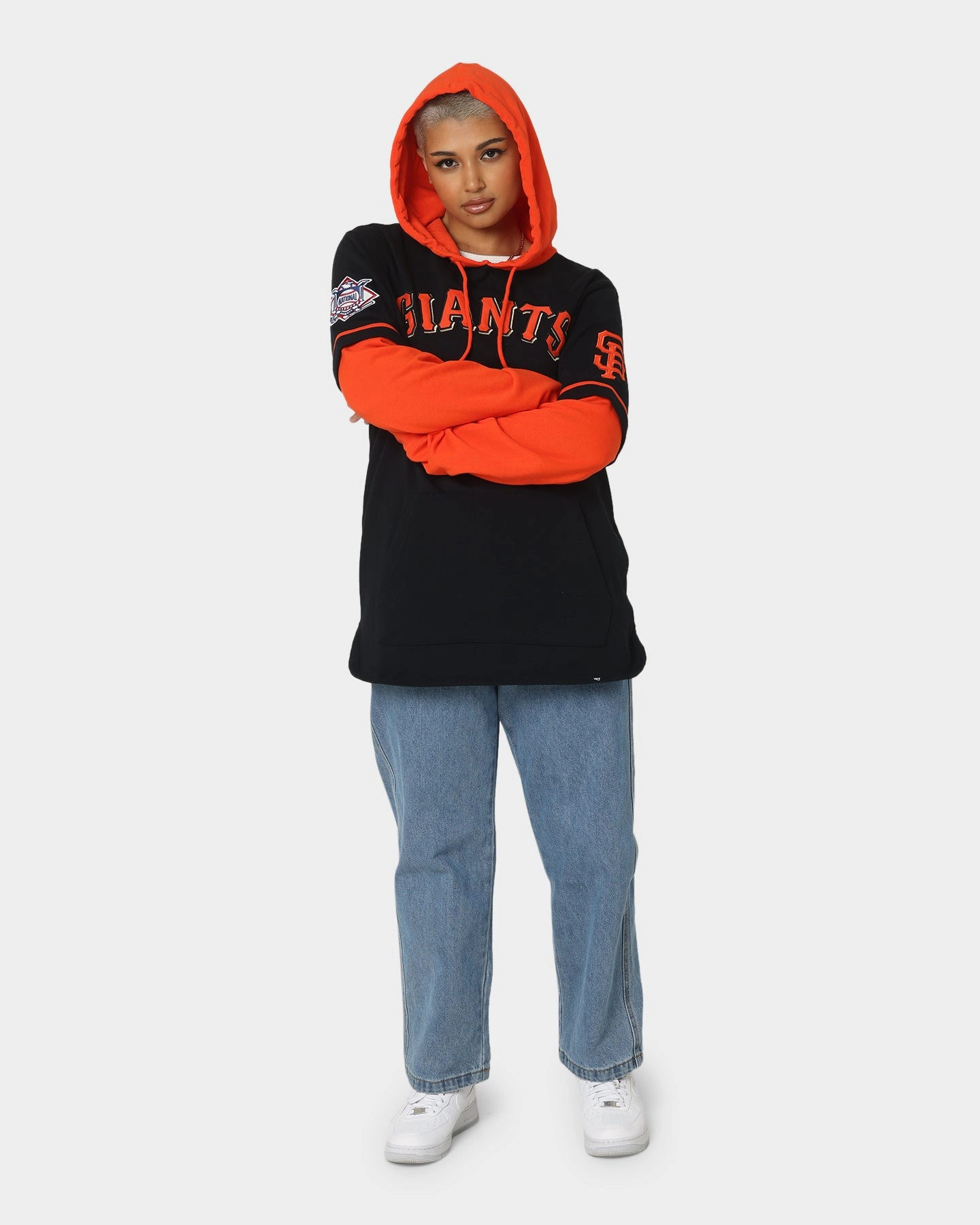 activity Launch 47 Brand San Francisco Giants Shortstop Hoodie Jet Black