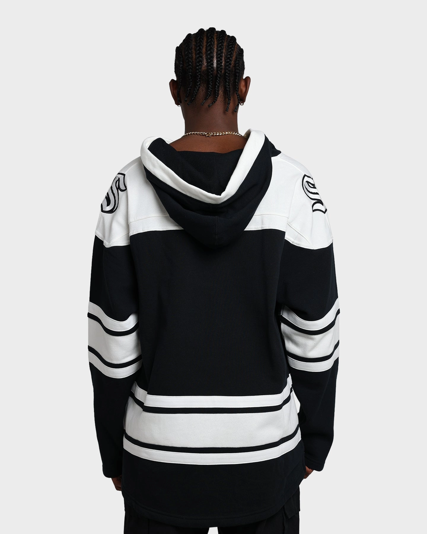 47 Brand Seattle Kraken Superior Lacer Hoodie Jet Black WindproofConstruction