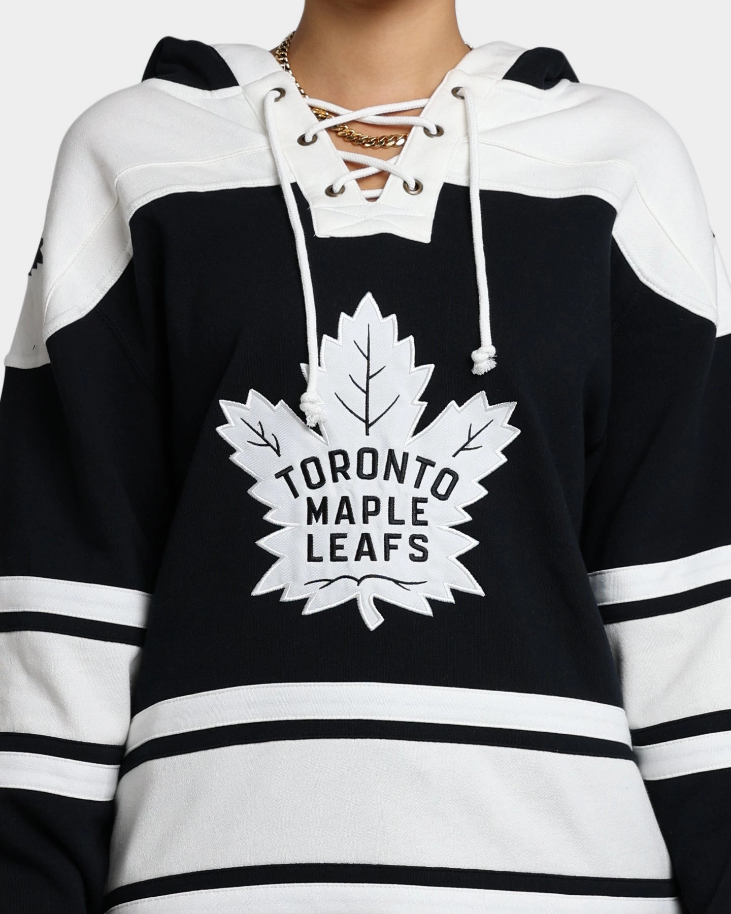 Exhibit 47 Brand Toronto Maple Leafs Superior Lacer Hoodie Jet Black