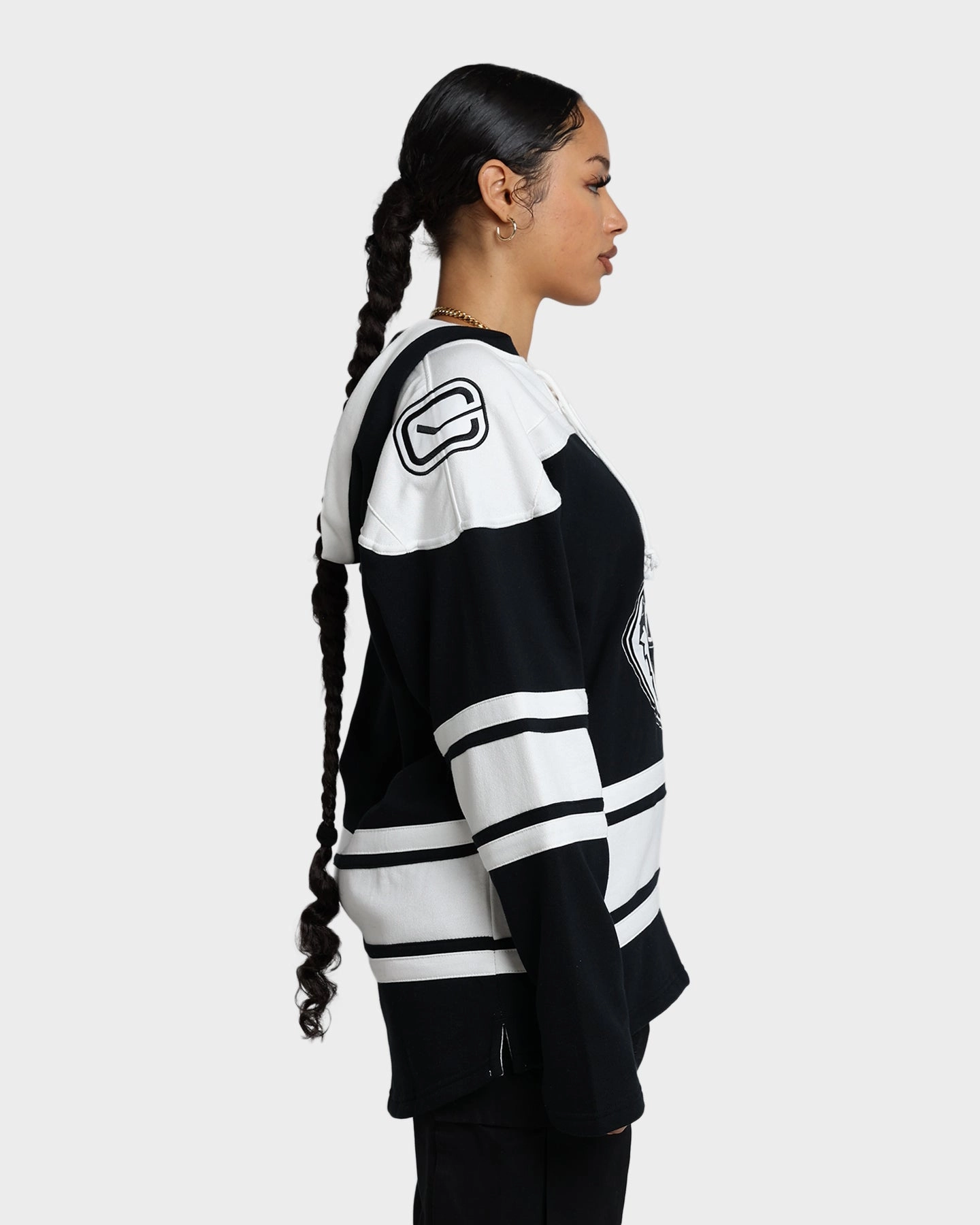 47 Brand Vancouver Canucks Superior Lacer Hoodie Jet Black Tear Resistant