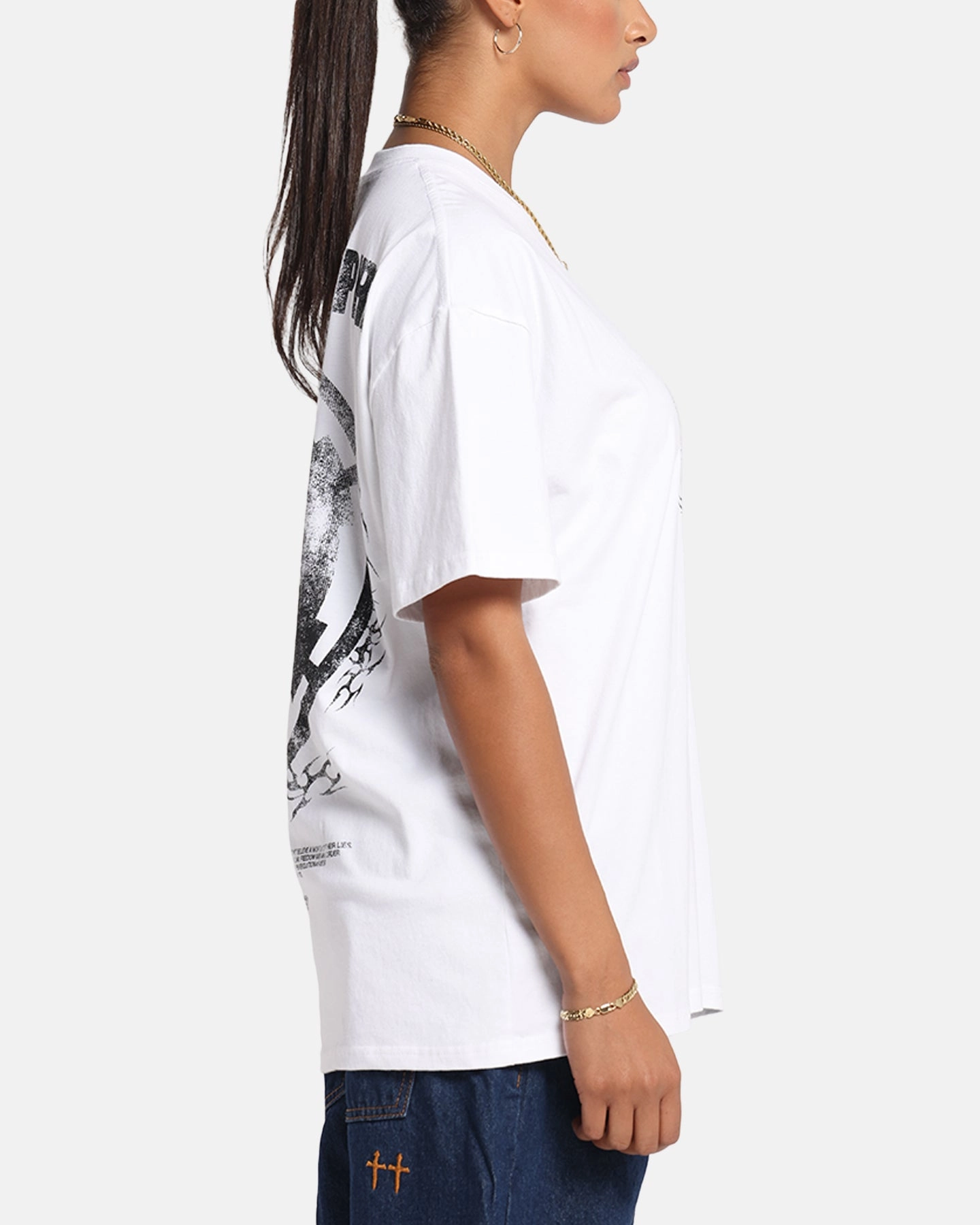 Flattering Cut 73 Studio Star Wars Join The Empire Vintage T-Shirt White