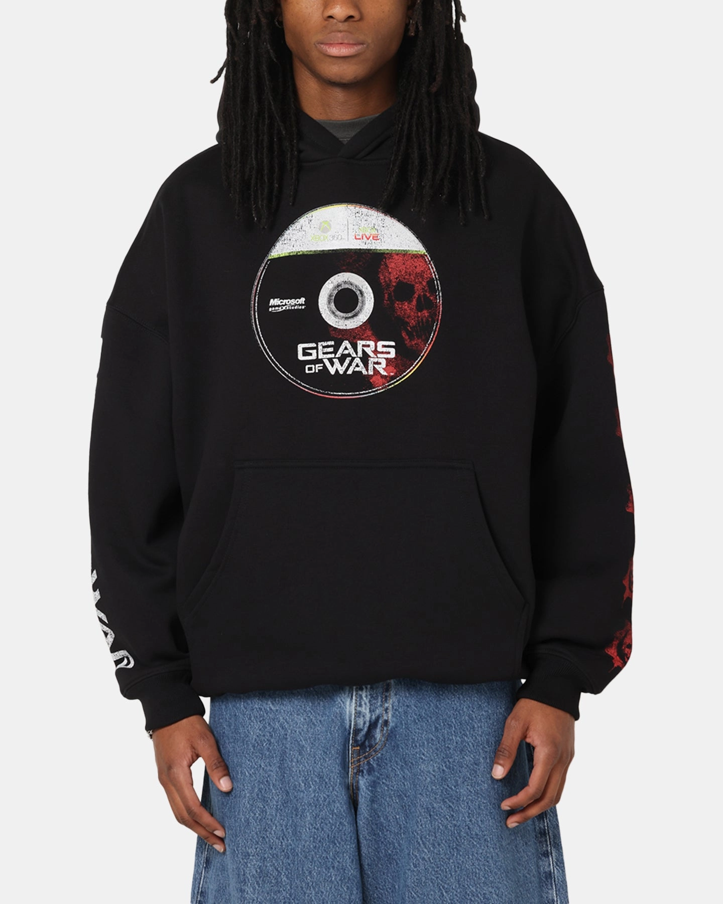 City Mood Wear 73 Studio X Gears Of War '08 Gears 2 Disc Premium Hoodie Black