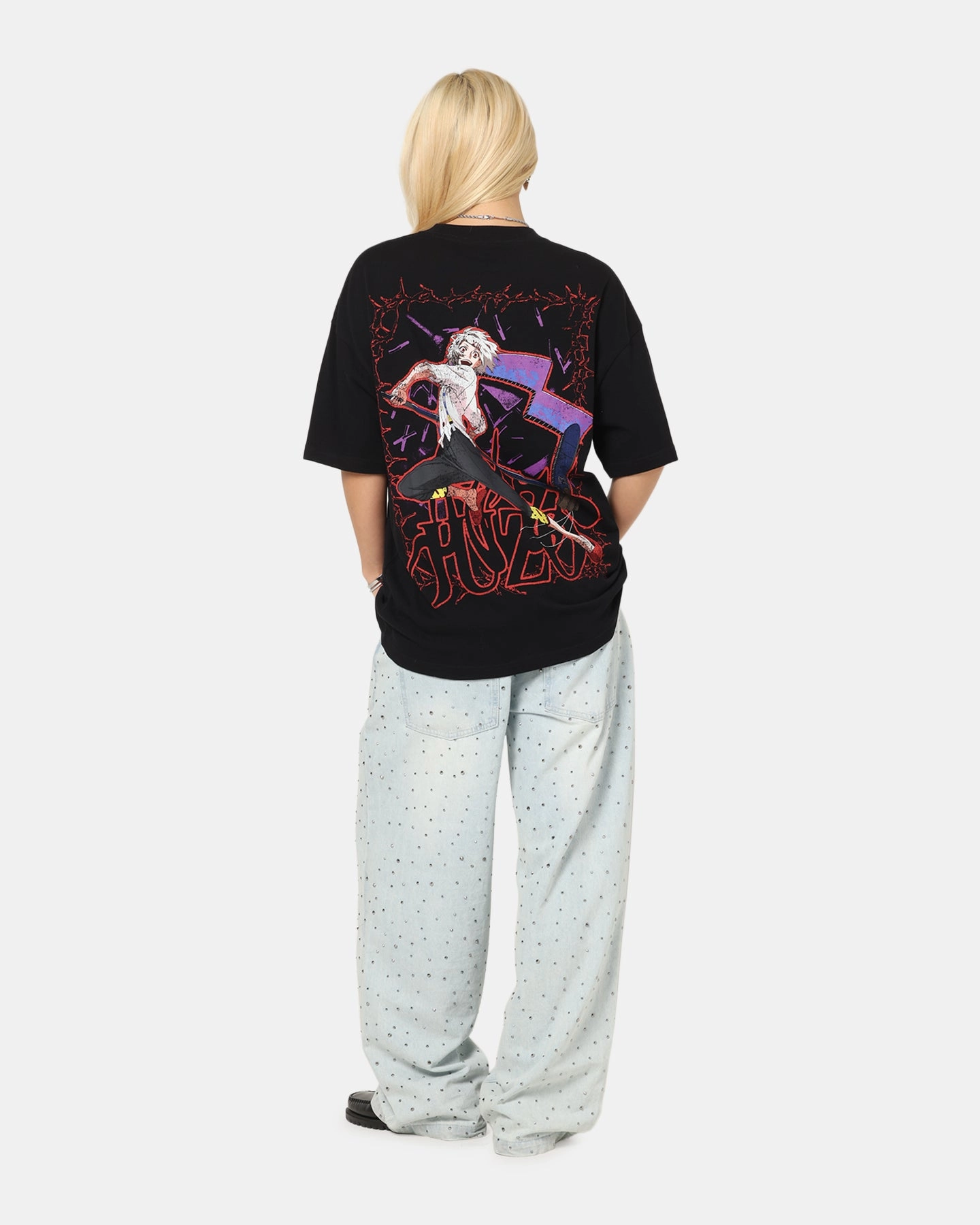 safe for skin 73 Studio X Tokyo Ghoul Juzo Vintage T-Shirt Black