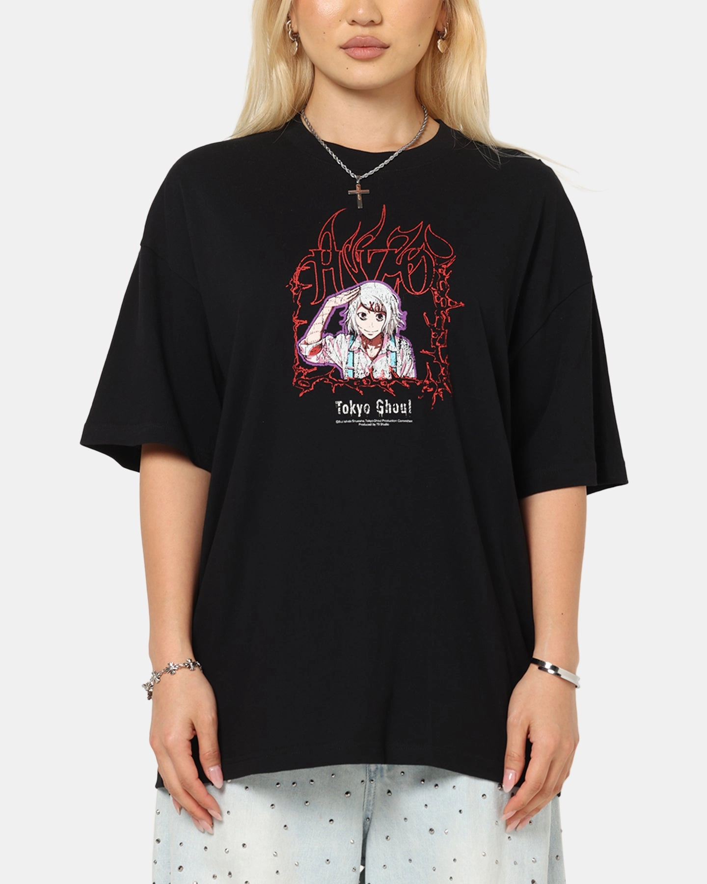 Active Look 73 Studio X Tokyo Ghoul Juzo Vintage T-Shirt Black