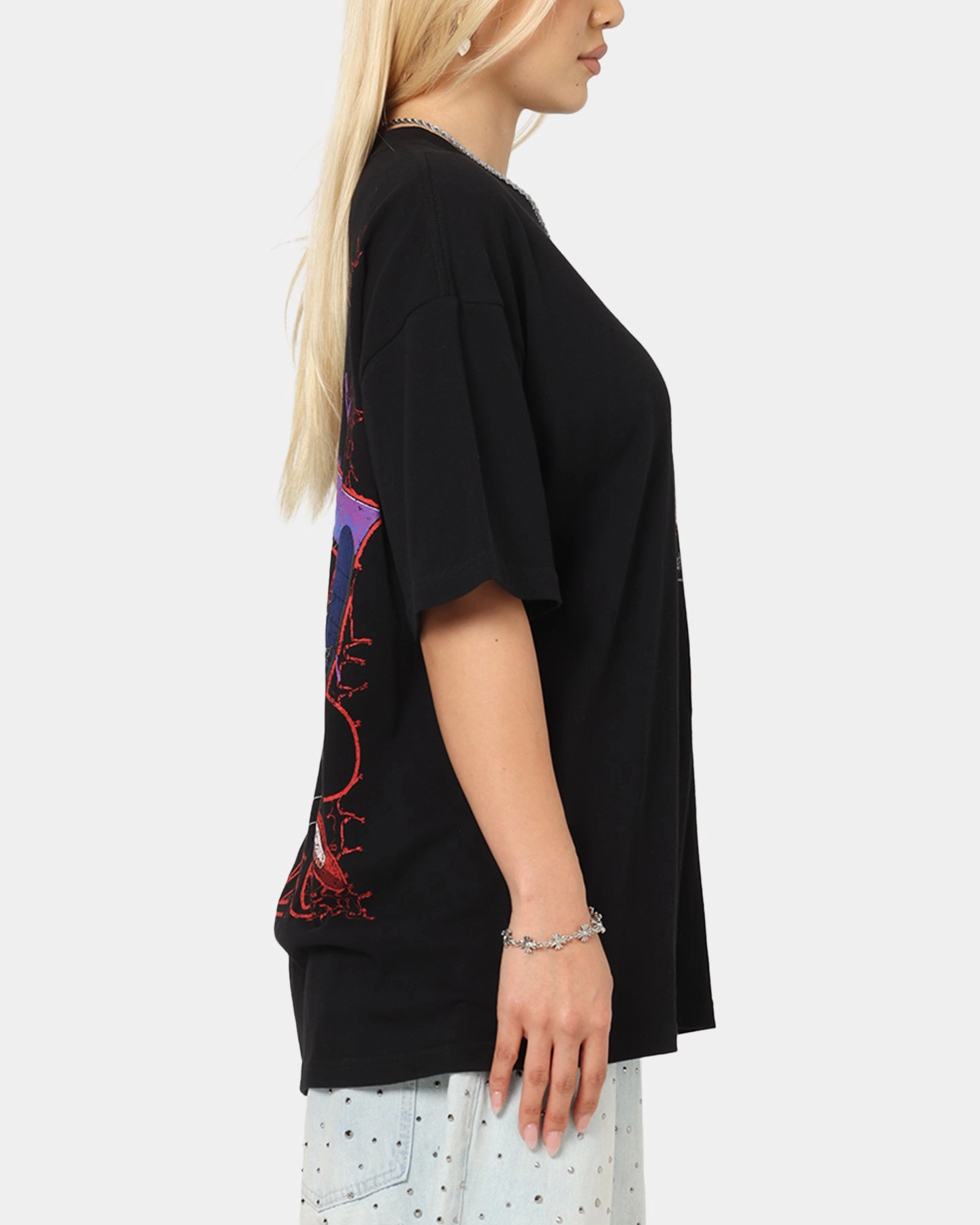 73 Studio X Tokyo Ghoul Juzo Vintage T-Shirt Black Layered Style Oversized Fit