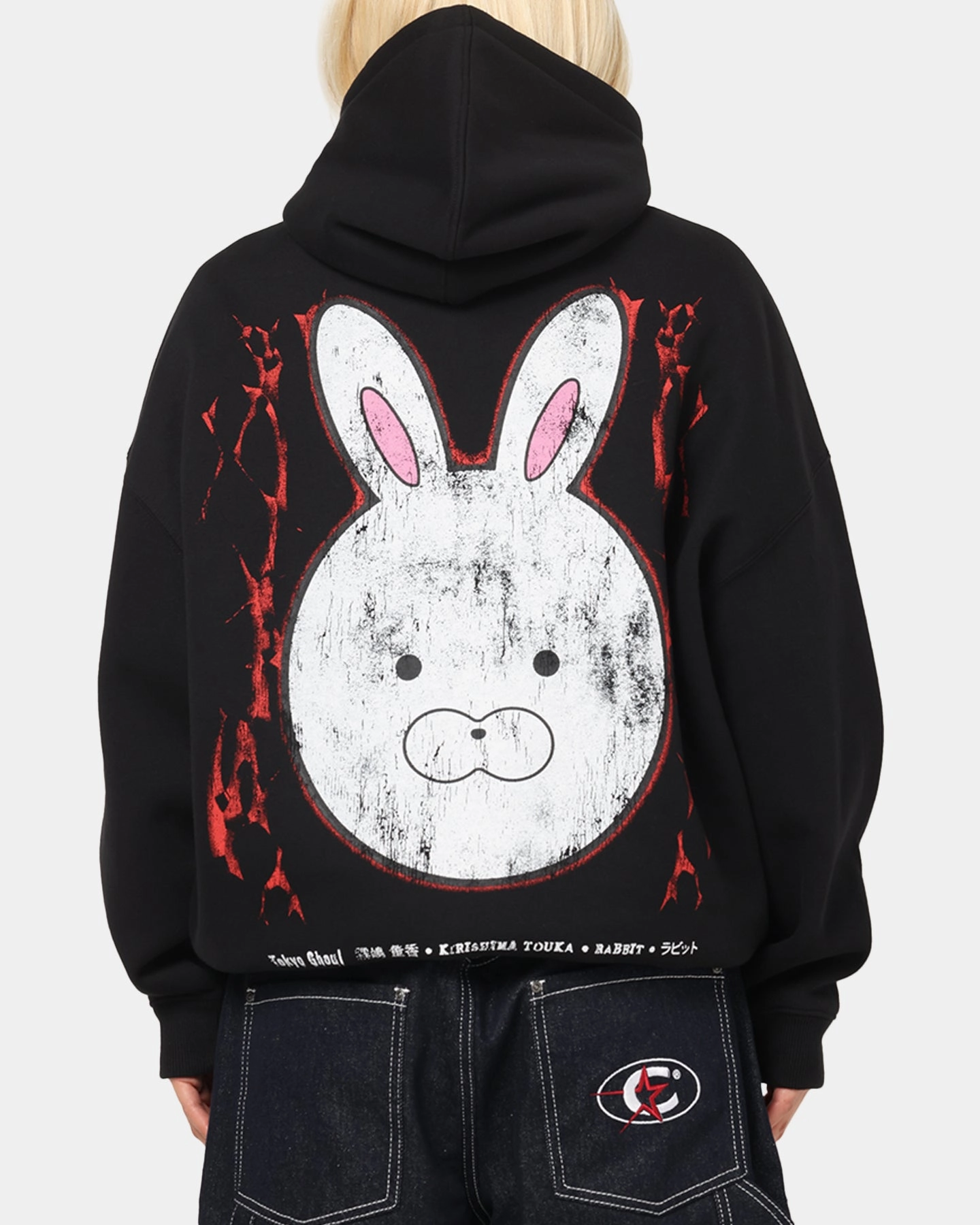 Concert Going Pullover Style 73 Studio X Tokyo Ghoul Rabbit Premium Hoodie Black