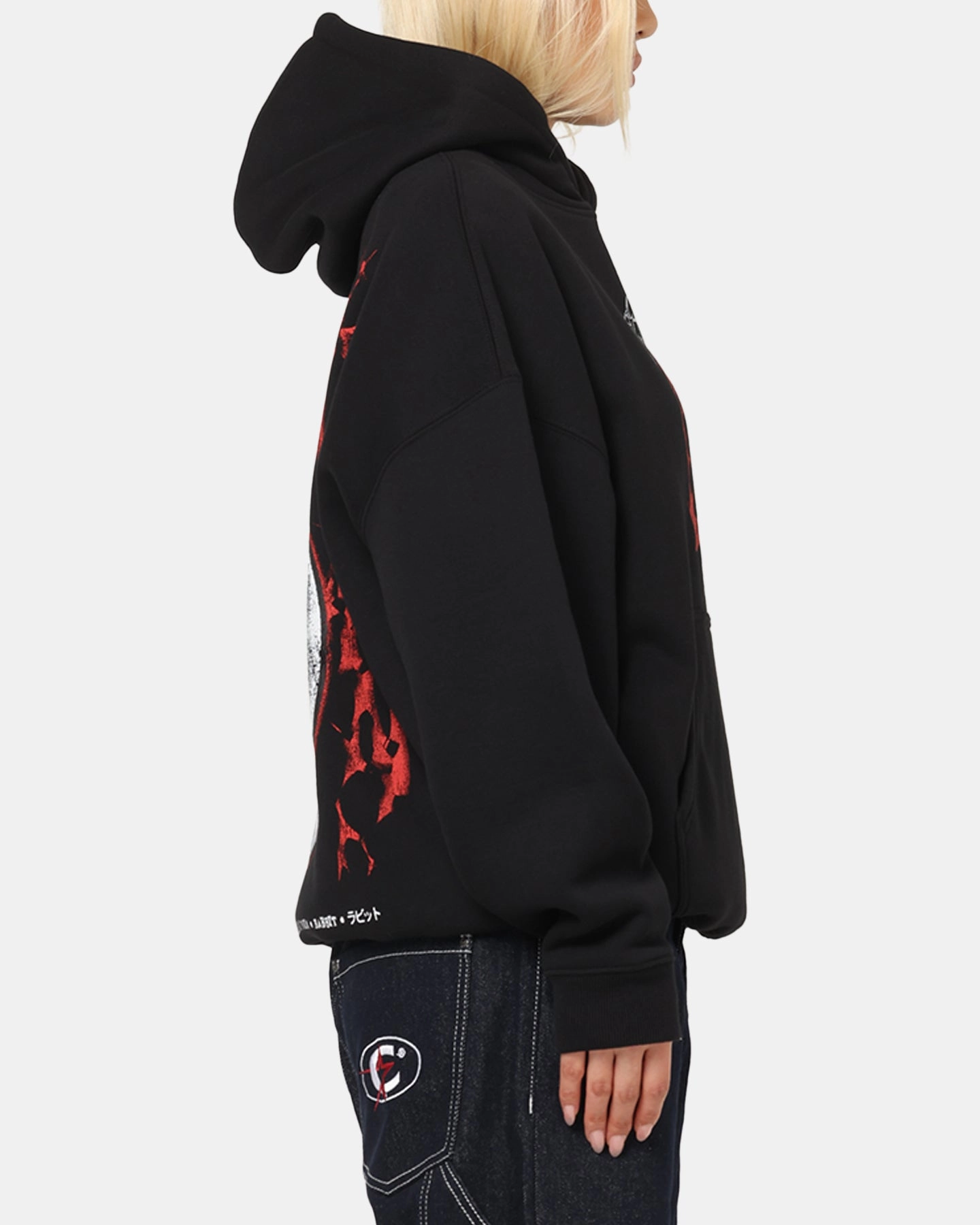 73 Studio X Tokyo Ghoul Rabbit Premium Hoodie Black Urban Cool cafeteria look